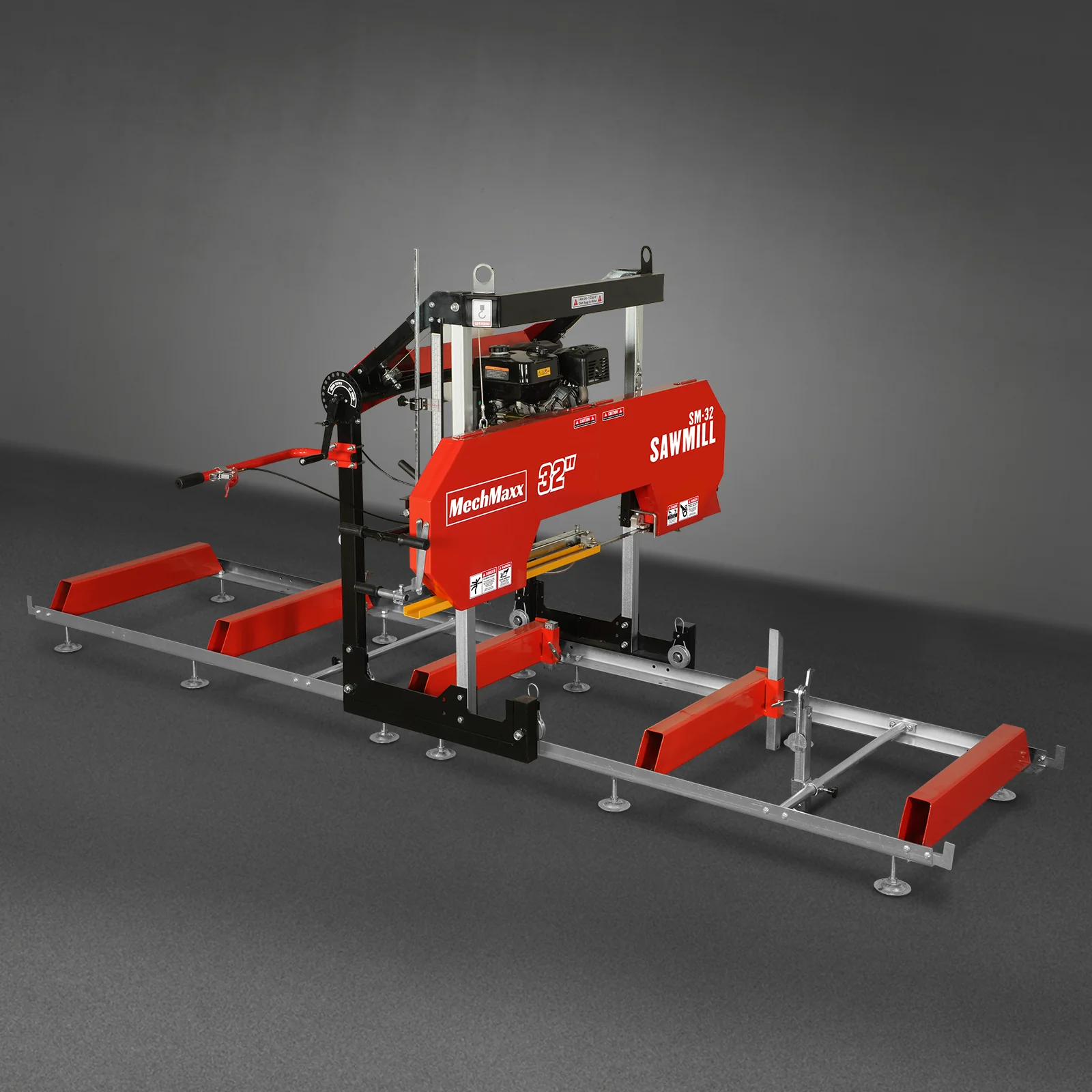 32" Portable Sawmill,  420cc 15HP DUCAR E-Start Gasoline Engine,  29" Board Width,  13' Track Length ,  SM32 - Image 26