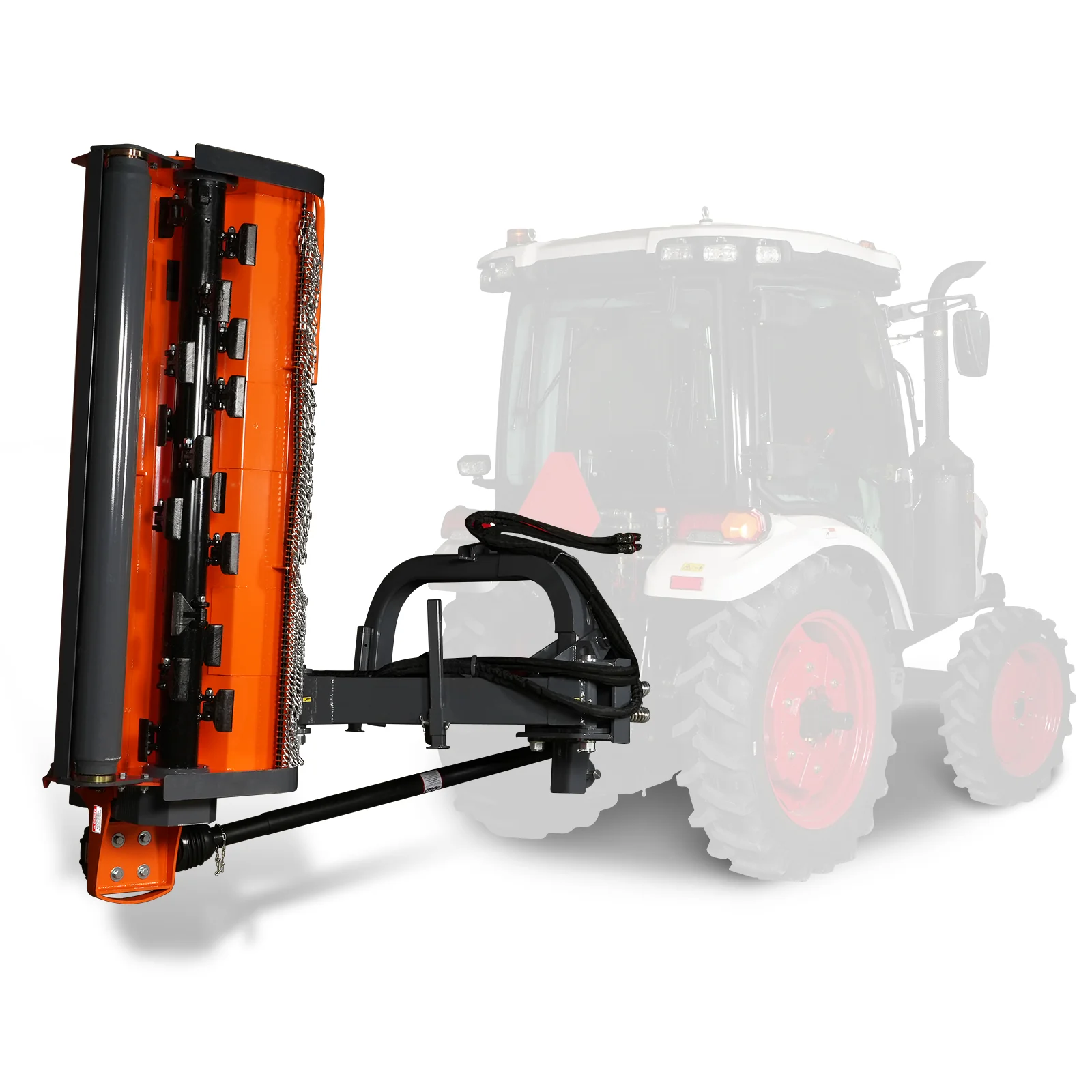 78" Heavy Duty 3 Point Offset Ditch Bank Verge Flail Mower Italy CMR Gearbox,  80-110HP,  PTO Driven,  VBM78 - Image 16