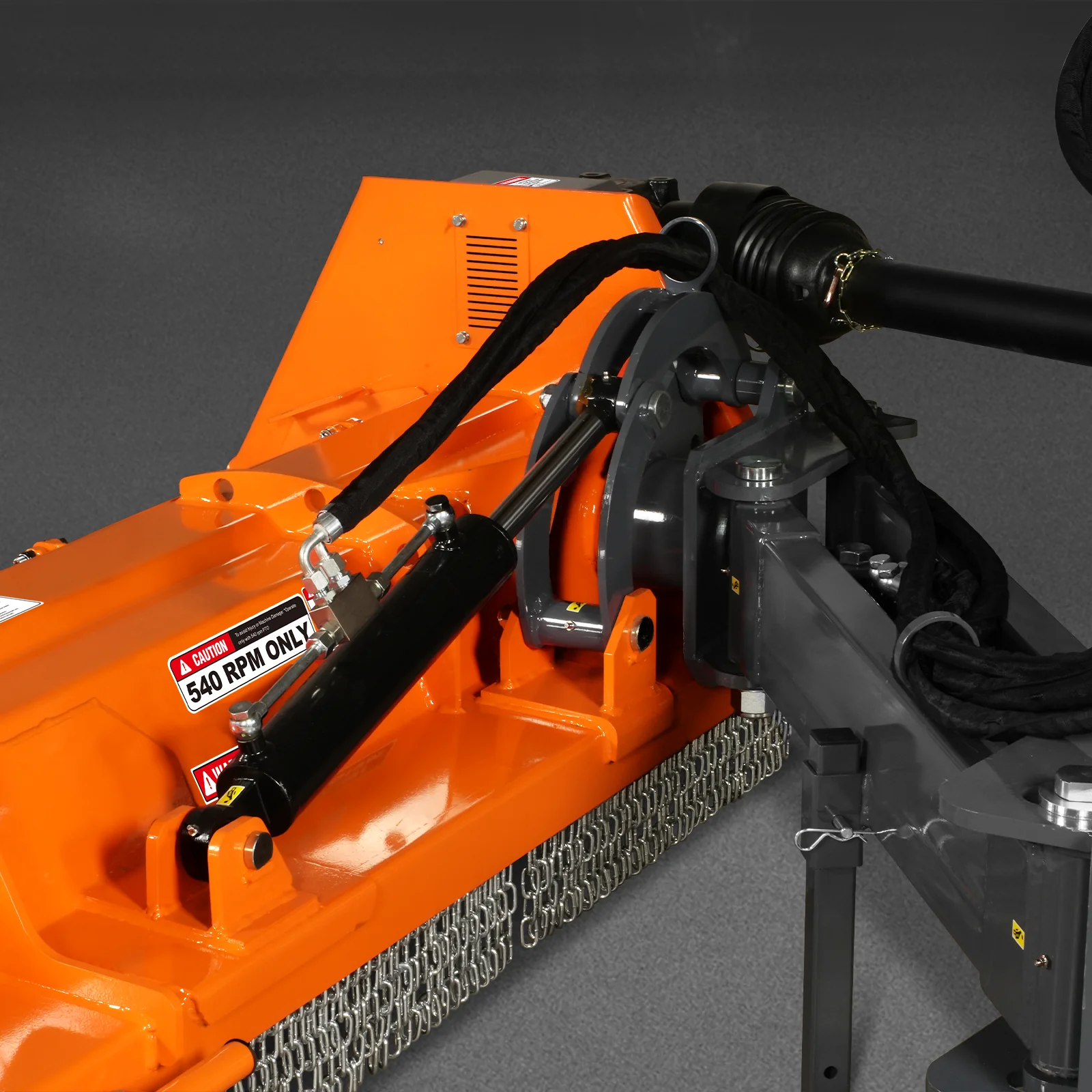 78" Heavy Duty 3 Point Offset Ditch Bank Verge Flail Mower Italy CMR Gearbox,  80-110HP,  PTO Driven,  VBM78 - Image 7