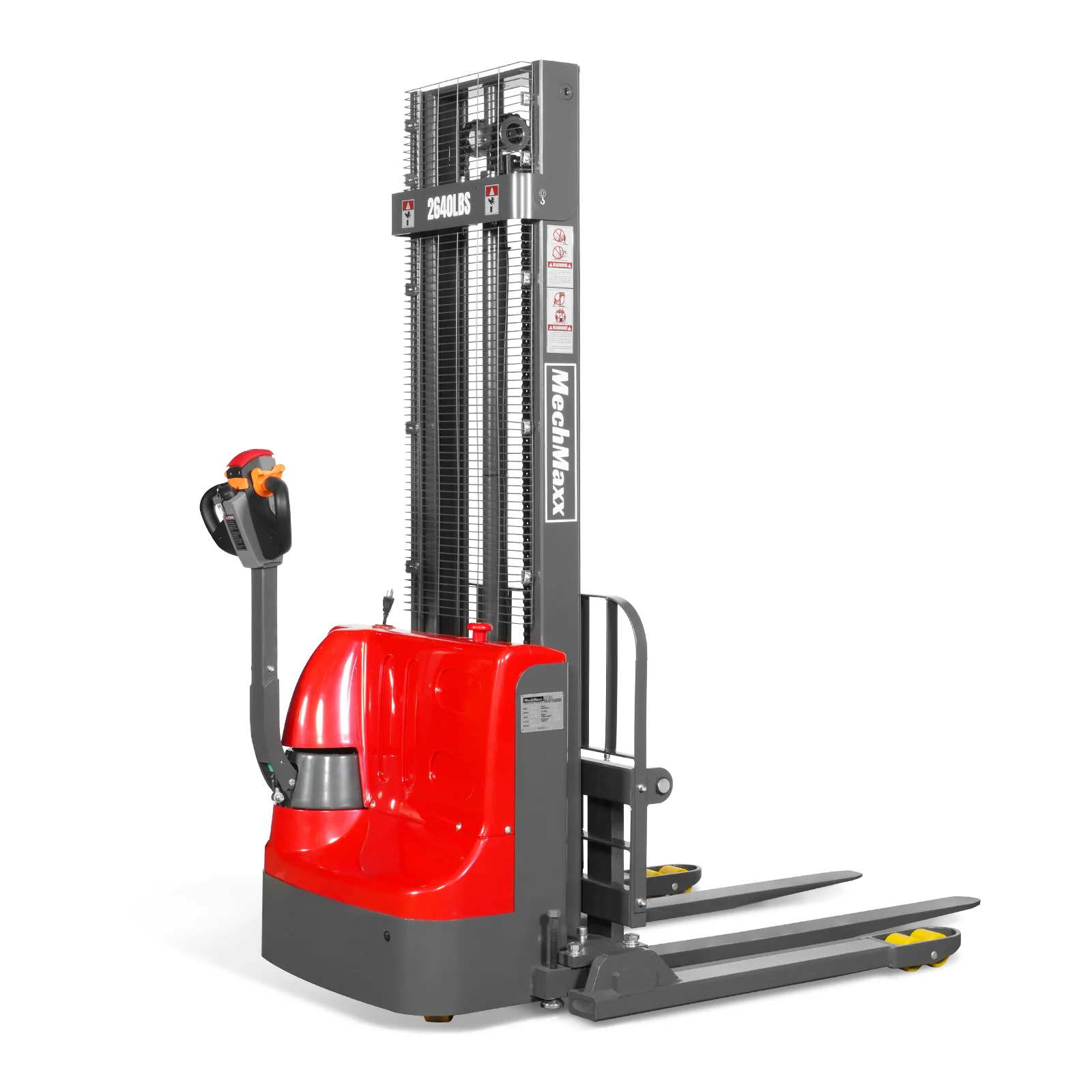 2640lbs Lithium-ion Electric Straddle Stacker,  118" Lift,  Adjustable Legs & Forks,  F26-118S - Image 23