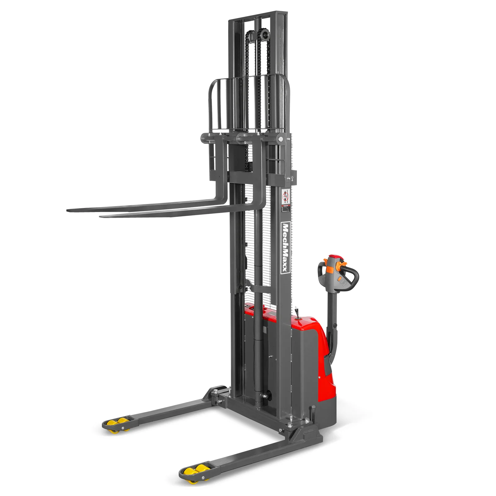 2640lbs Lithium-ion Electric Straddle Stacker,  118" Lift,  Adjustable Legs & Forks,  F26-118S - Image 30