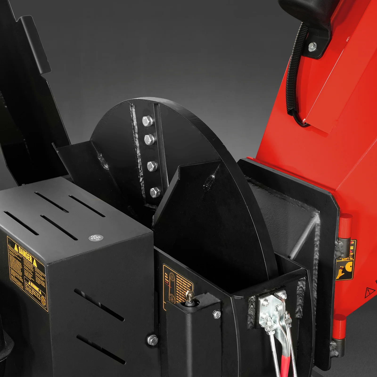 5 inch E-start DUCAR 420cc 15hp Gasoline Engine Powered Disc Wood Chipper with Taillight ,  P4205 - Image 19