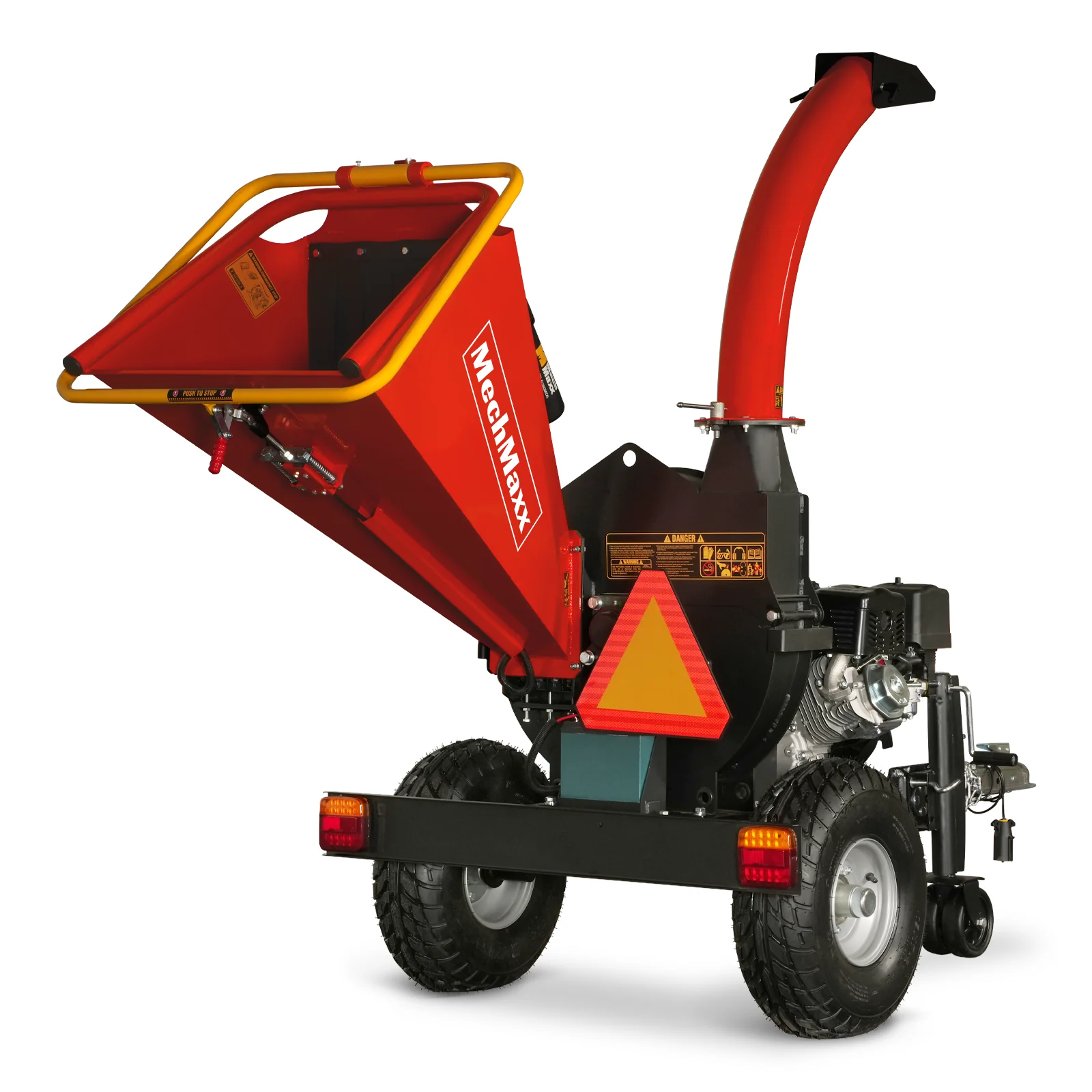 5 inch E-start DUCAR 420cc 15hp Gasoline Engine Powered Disc Wood Chipper with Taillight ,  P4205 - Image 28
