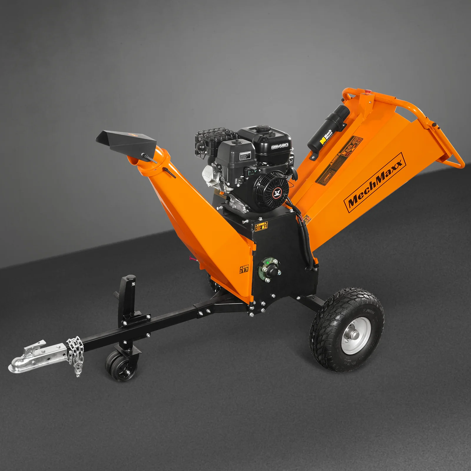 6 inch E-start ZONSEN 459cc 15hp Gasoline Engine Powered Drum Wood Chipper ,  P4206 - Image 21