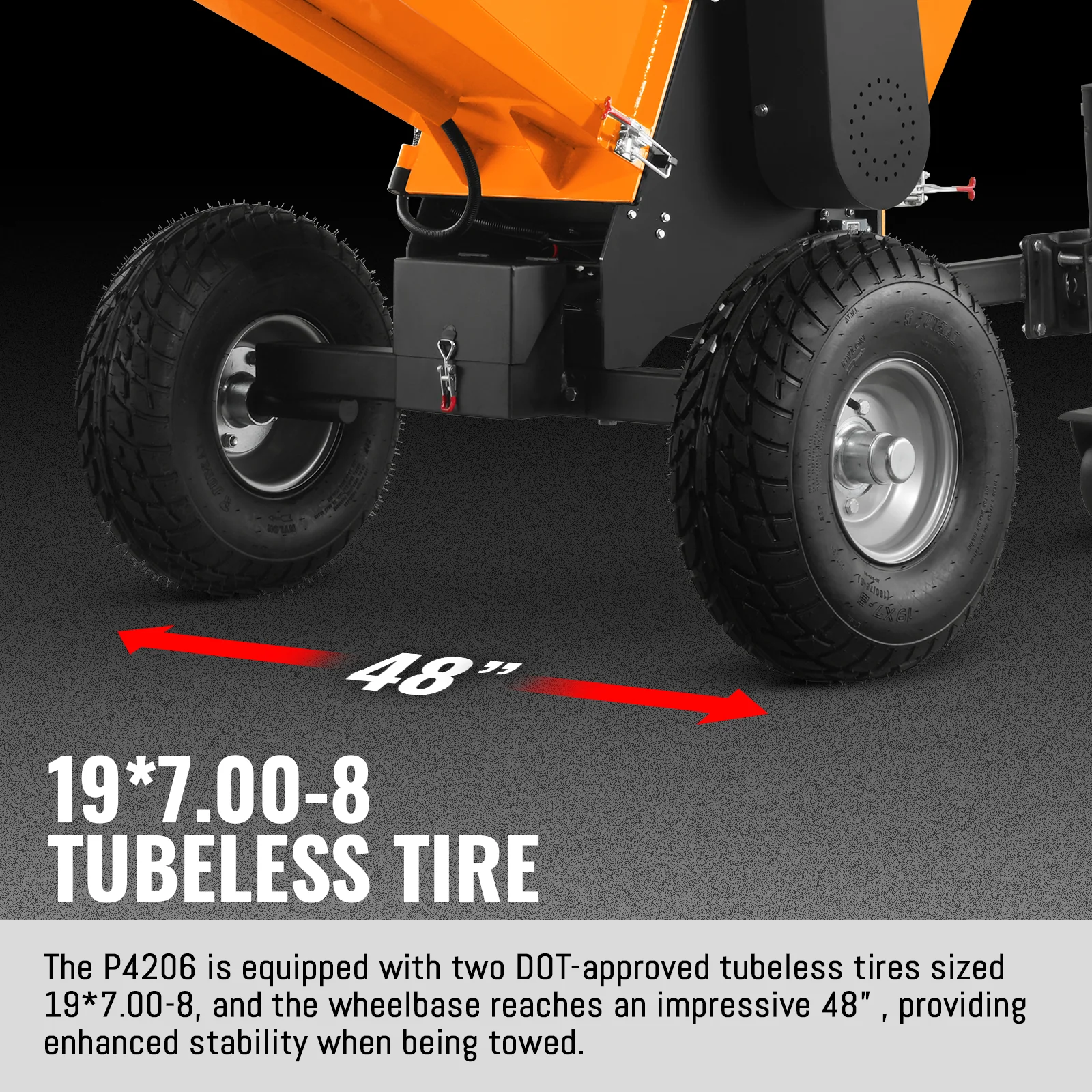 6 inch E-start ZONSEN 459cc 15hp Gasoline Engine Powered Drum Wood Chipper ,  P4206 - Image 6