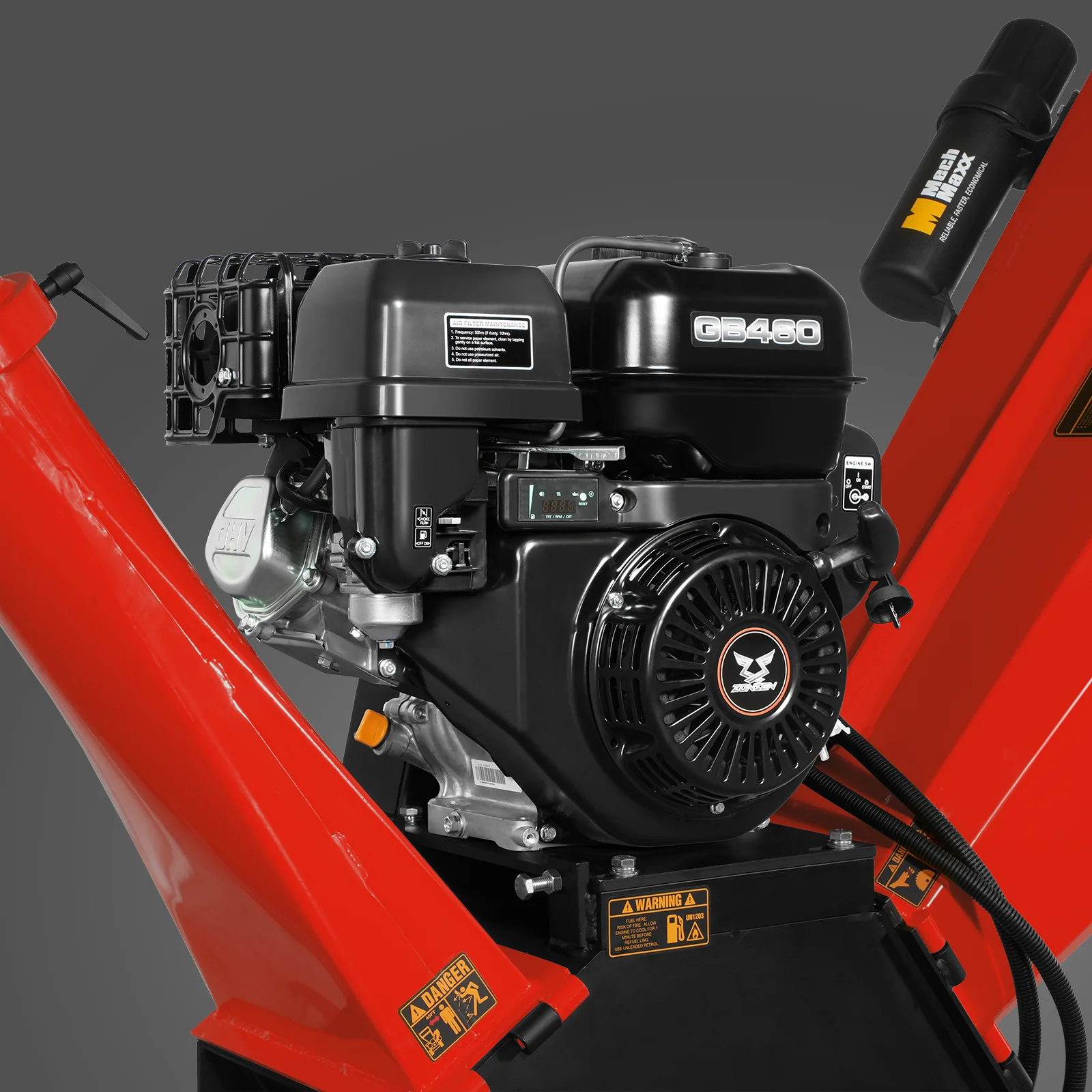 5 inch E-start ZONSEN 459cc Gasoline Engine Powered Wood Chipper ,  GS1500 - Image 16