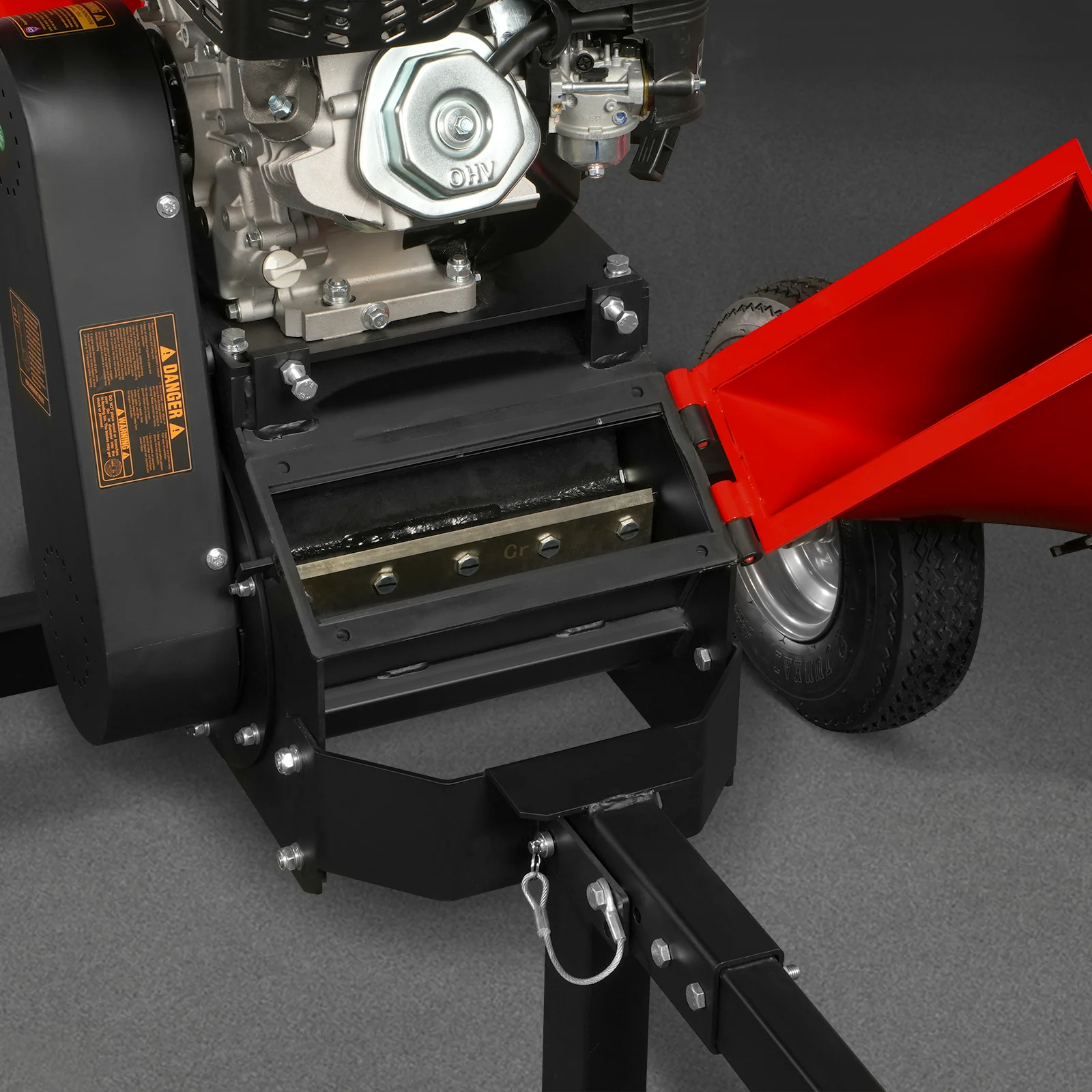 5 inch E-start ZONSEN 459cc Gasoline Engine Powered Wood Chipper ,  GS1500 - Image 17
