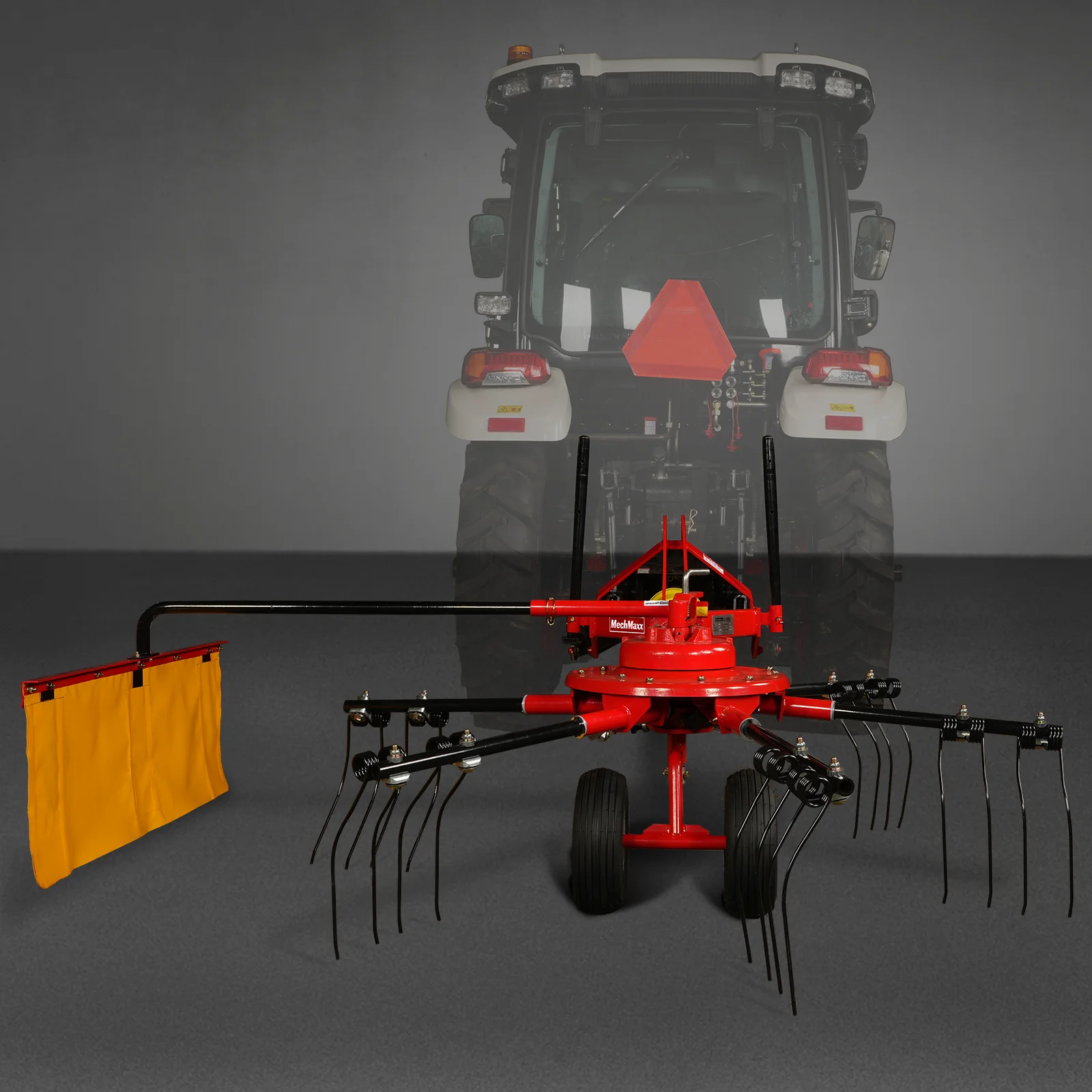 100" Mechmaxx 3-Point Hitch 6 Rotary Pull-Type Hay Rake Tedder ,  15-50Hp ,  HT100 - Image 45