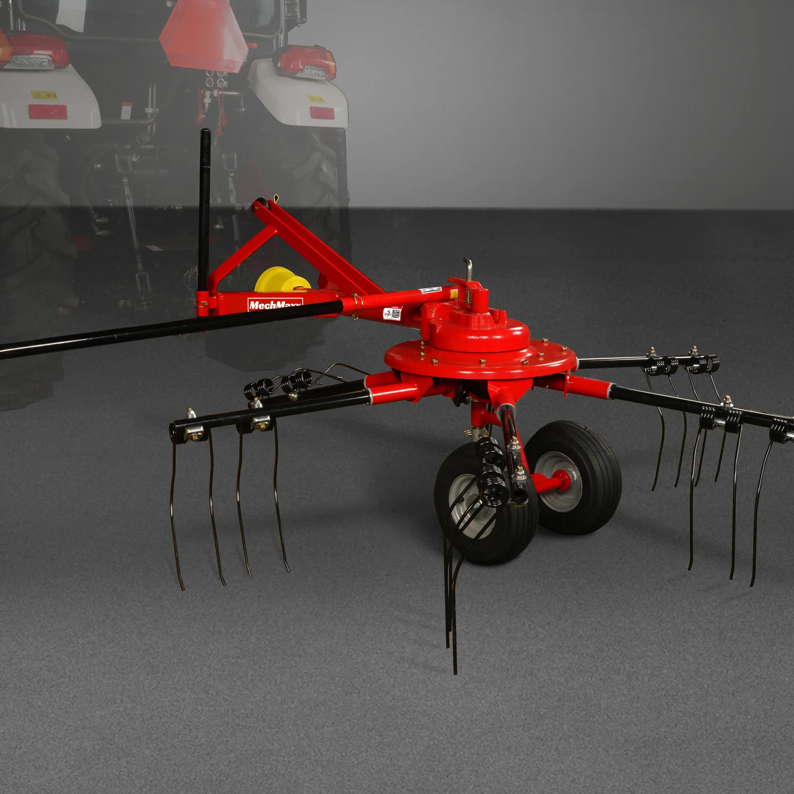 100" Mechmaxx 3-Point Hitch 6 Rotary Pull-Type Hay Rake Tedder ,  15-50Hp ,  HT100 - Image 46