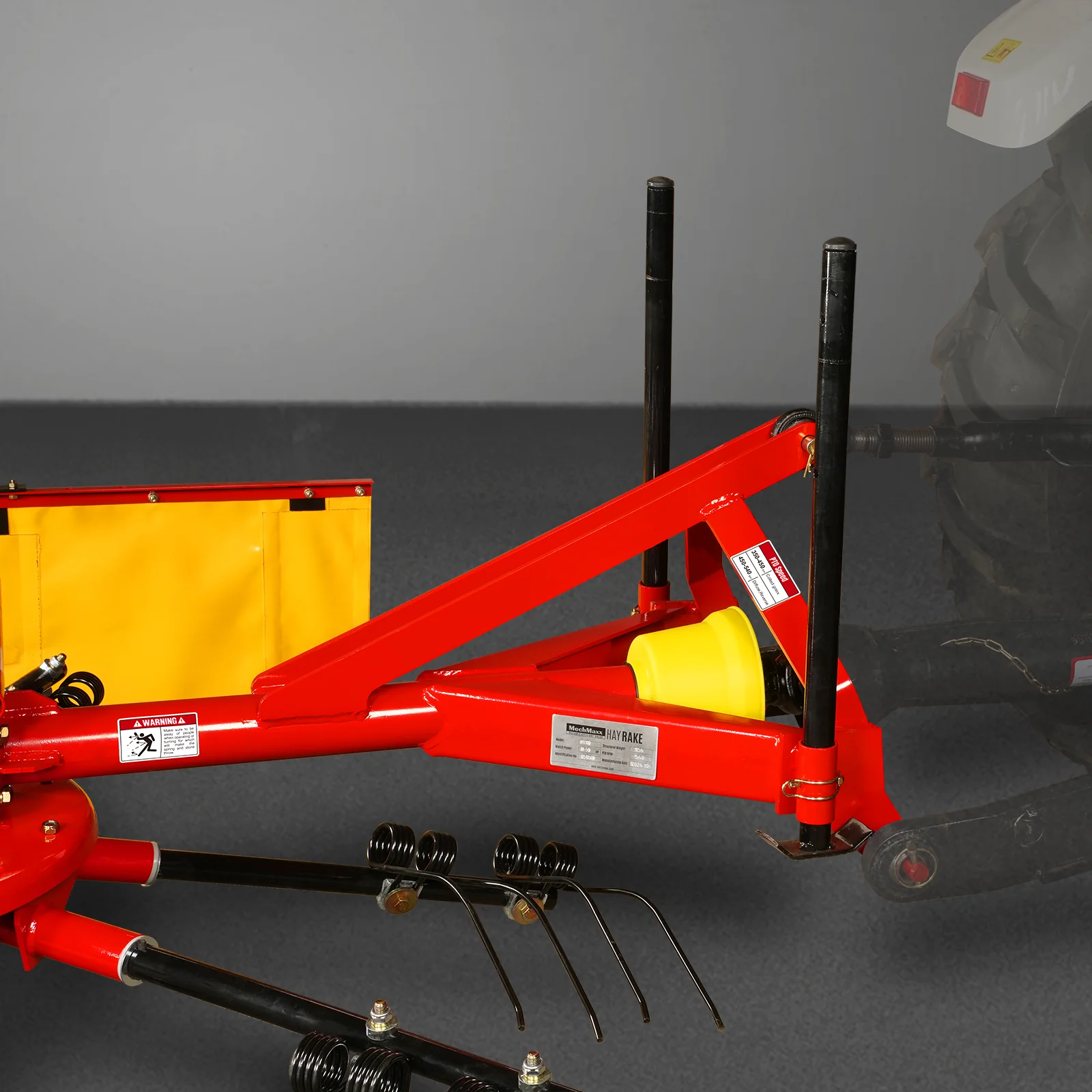 100" Mechmaxx 3-Point Hitch 6 Rotary Pull-Type Hay Rake Tedder ,  15-50Hp ,  HT100 - Image 9