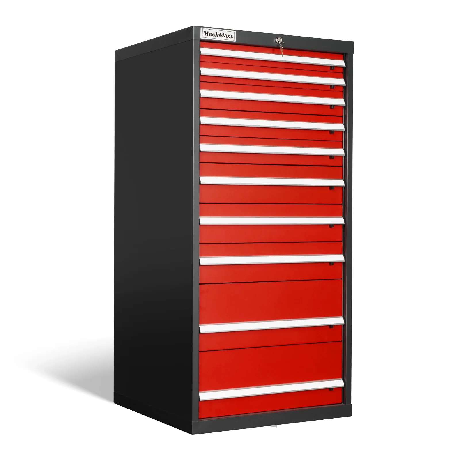 Heavy Duty Modular Drawer Cabinet - 10 Drawer,  59" H x 28.5" W x 28.5" D Tool Storage Organizer,  Steel Construction - Image 25