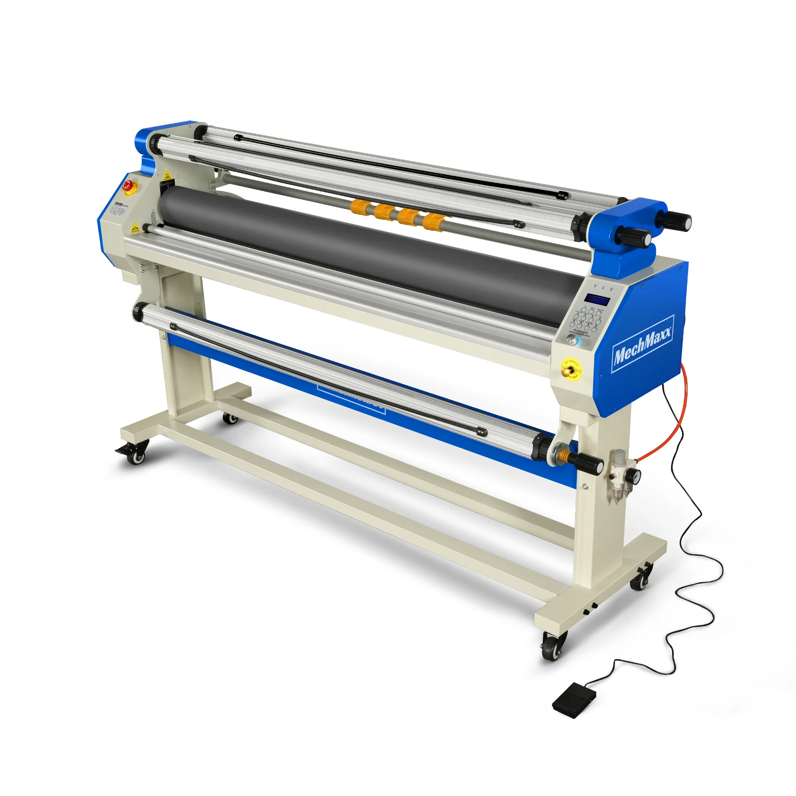 65" Wide Format Full-Auto Cold & Heat Assisted Pneumatic Laminator Machine with 4 Trimmers, Max Speed 40ft/min, 63" Max Width, 1.1" Max Thickness, Infrared Heating, Digital Control Pneumatic Roller Lifting (Requires Air Compressor, Not Included) 1700-B1 - Image 10