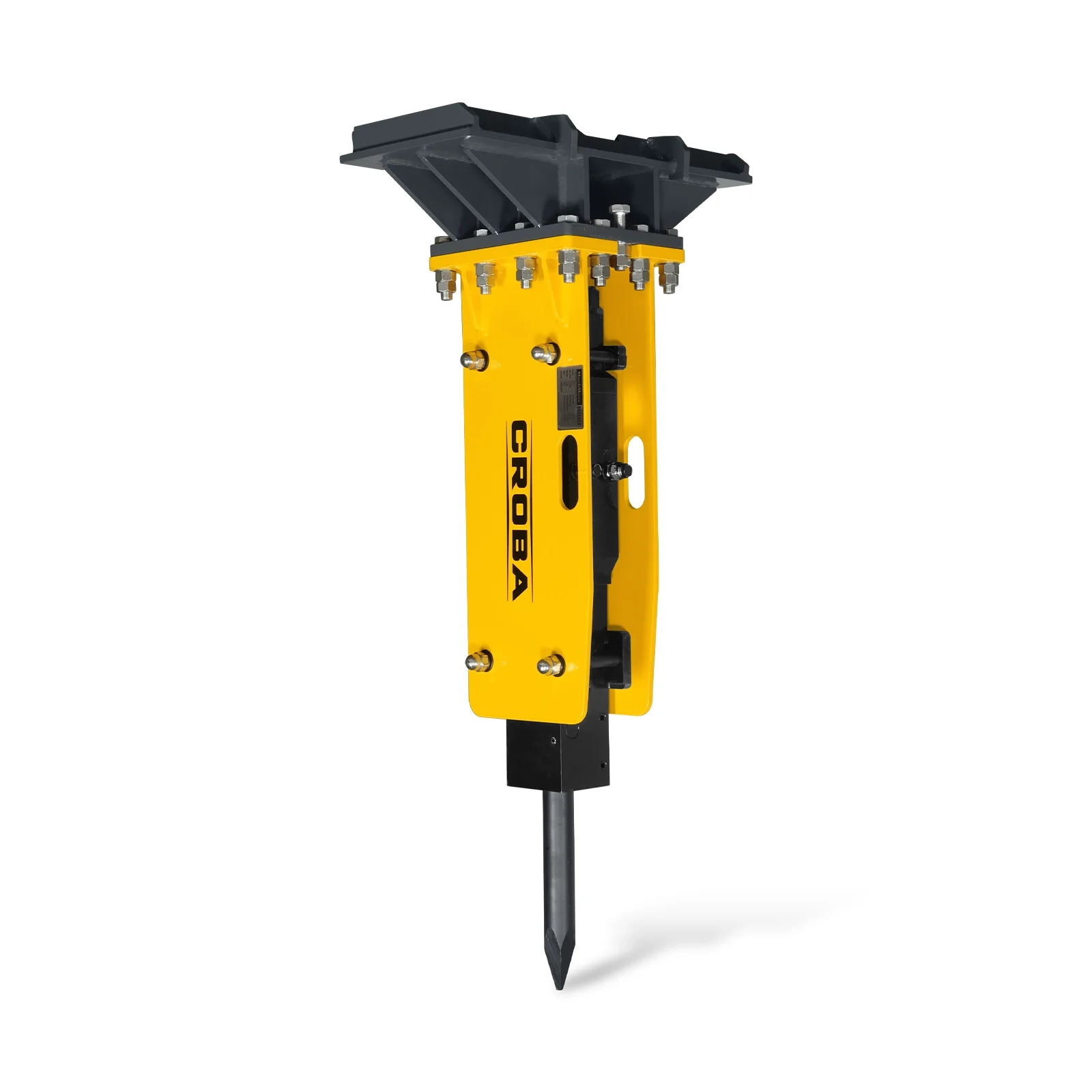 300ft-lbs  Hydraulic Mini Skid Steer Concrete Breaker Hammer Attachment - Image 8