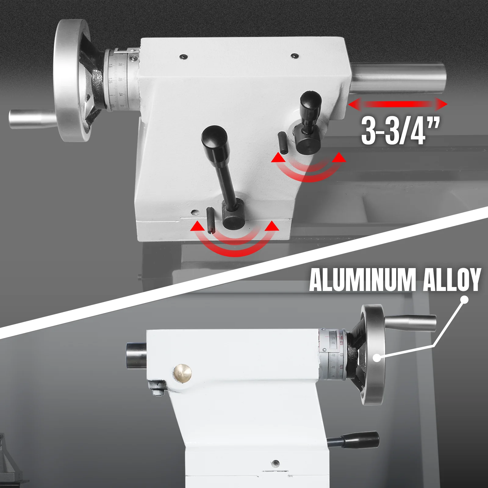 Industrial Metal Lathe Machine with DRO 14' x 40'' High Precision 84-1850 RPM Variable Speed Metal Working Machine 2HP Small Lathe with Stand 1440G - Image 8