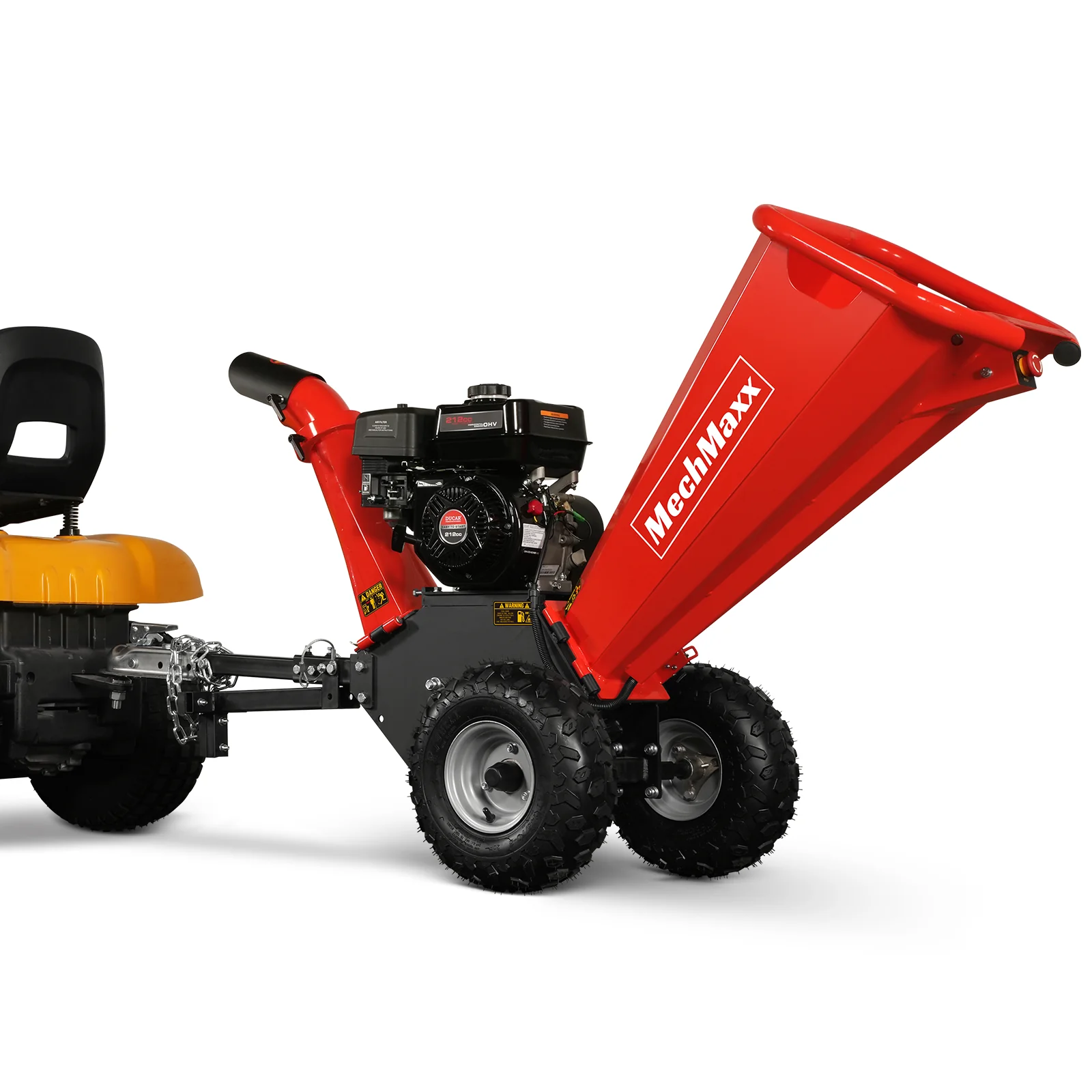 4 inch DUCAR 212cc 7hp Gas Engine Powered Wood Chipper with Towbar,  GS650 - Image 21