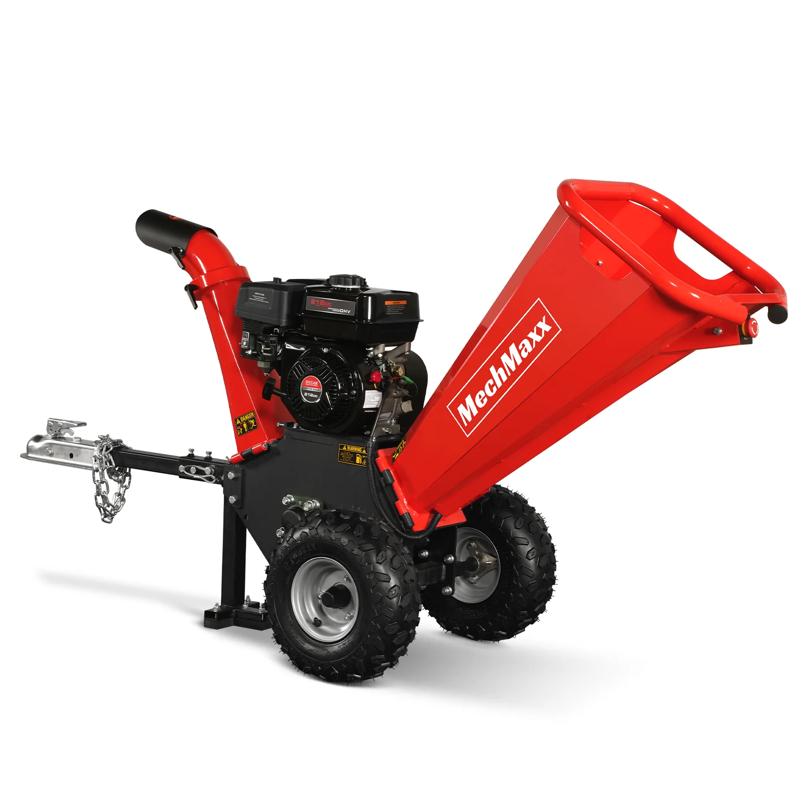4 inch DUCAR 212cc 7hp Gas Engine Powered Wood Chipper with Towbar,  GS650 - Image 22