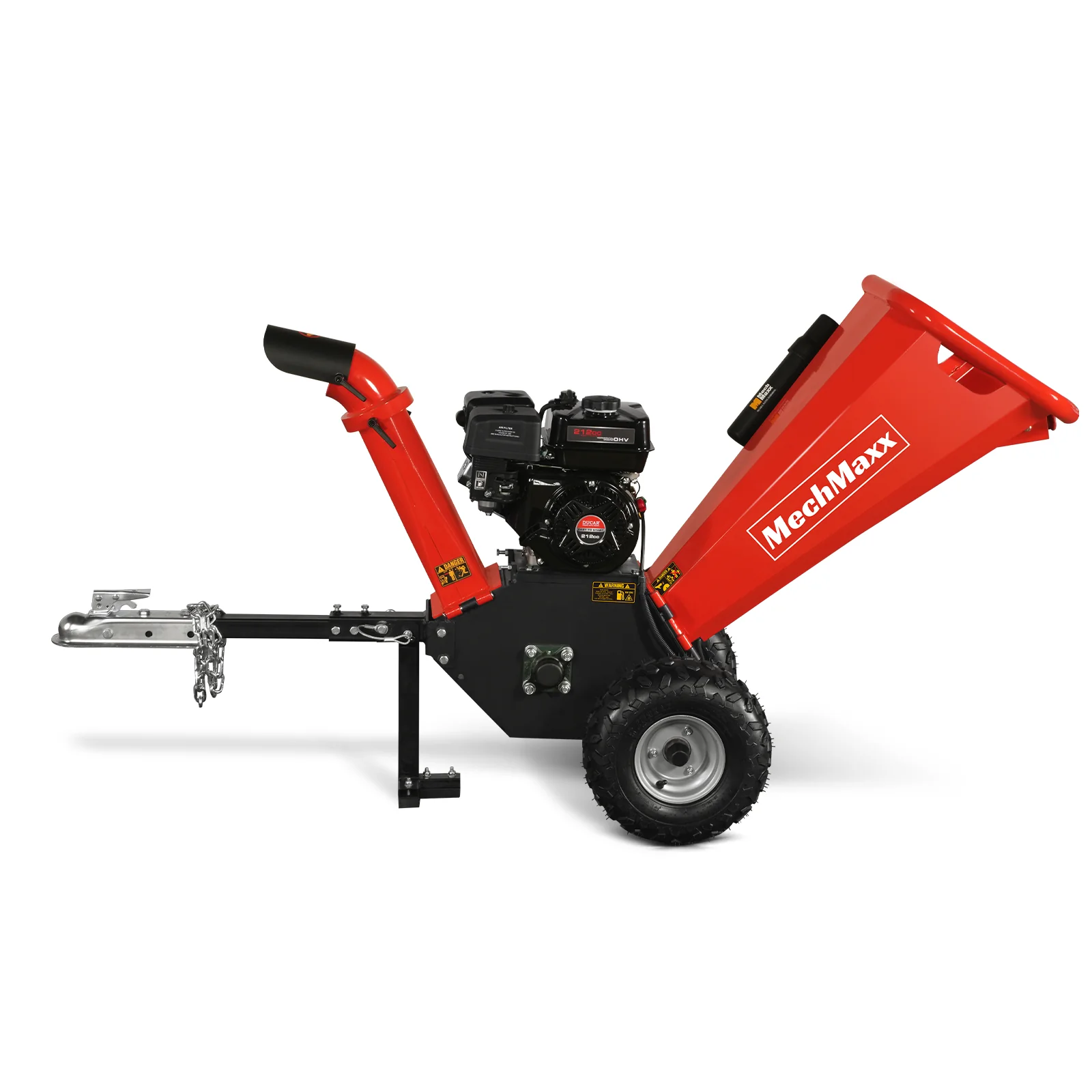 4 inch DUCAR 212cc 7hp Gas Engine Powered Wood Chipper with Towbar,  GS650 - Image 24