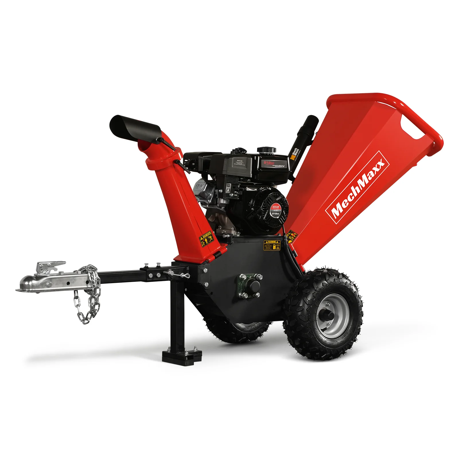 4 inch DUCAR 212cc 7hp Gas Engine Powered Wood Chipper with Towbar,  GS650 - Image 25