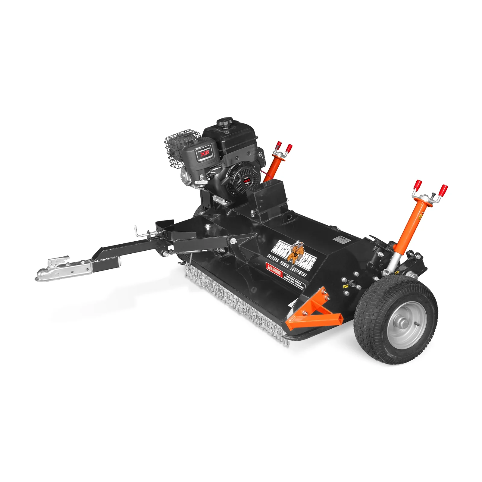 MechMaxx 48" Tow-Behind ATV Offset Flail Mower, B&S 13.5HP 420cc E-start Gas Engine Powered; Adjustable Mowing Height, ATV120 - Image 3