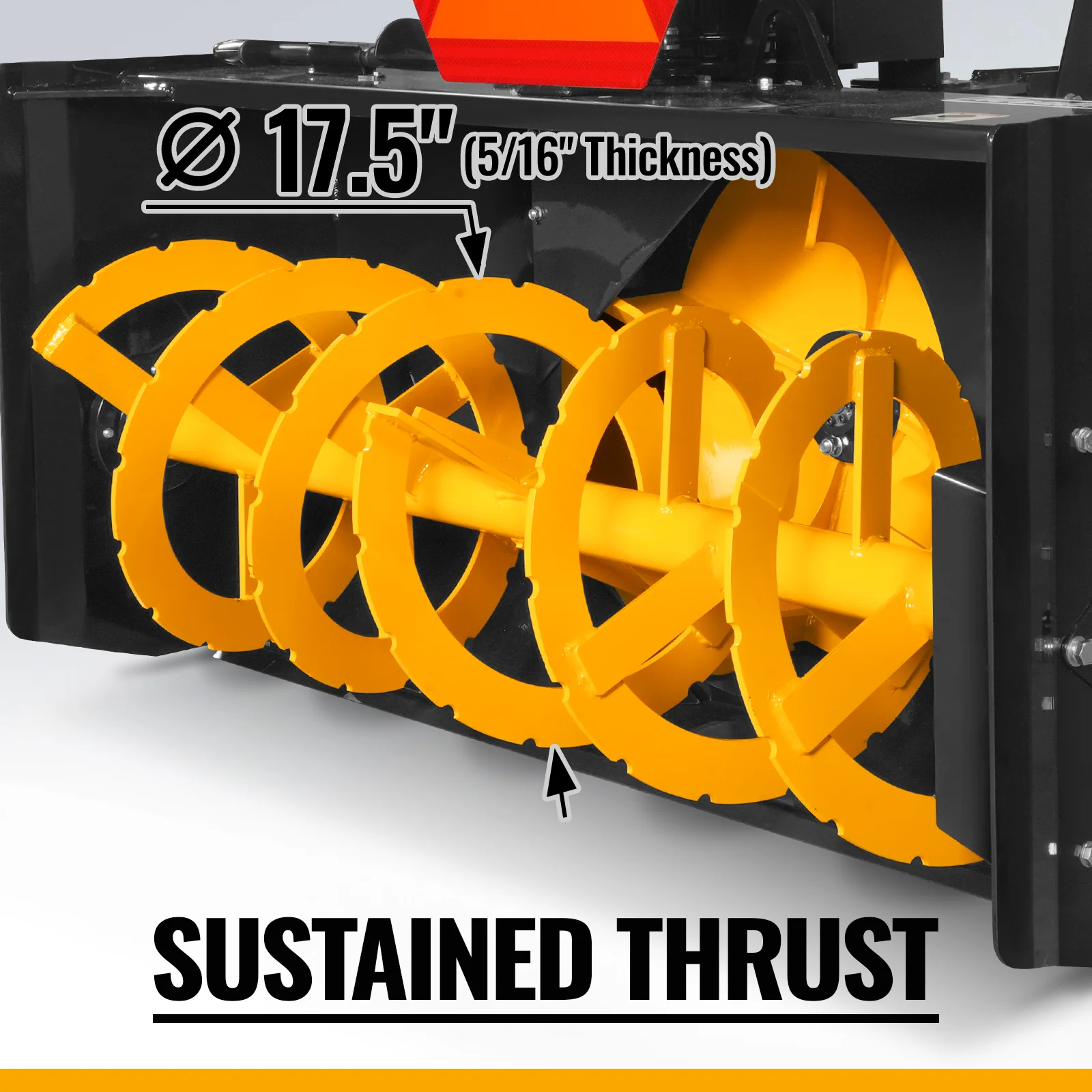 60" 3 Point PTO Snow Blower 24" Impeller Diameter 360° Snow Chute (PTO Shaft Included with Slip Clutch),  25-65 HP,  TSB60 - Image 4