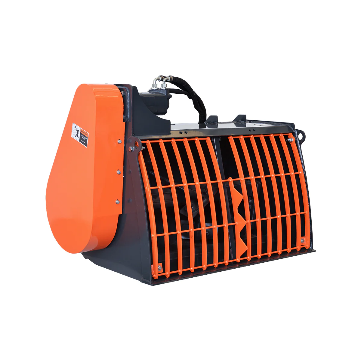 MechMaxx 60” Skid Steer Concrete Mixer Attachment, Side Chute Dispenser & Bag Splitter, Universal Mount, 16 Cu-Ft Capacity - Image 2