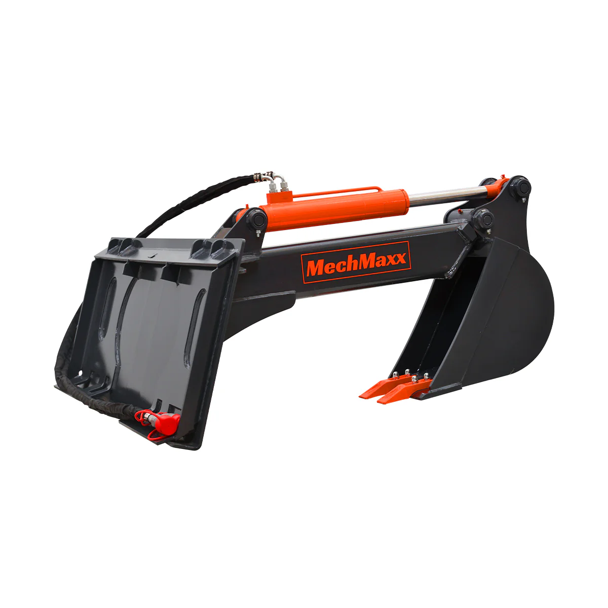 MechMaxx Skid Steer Backhoe Attachment, 12in Bucket Included, 59in Digging Depth - Image 11