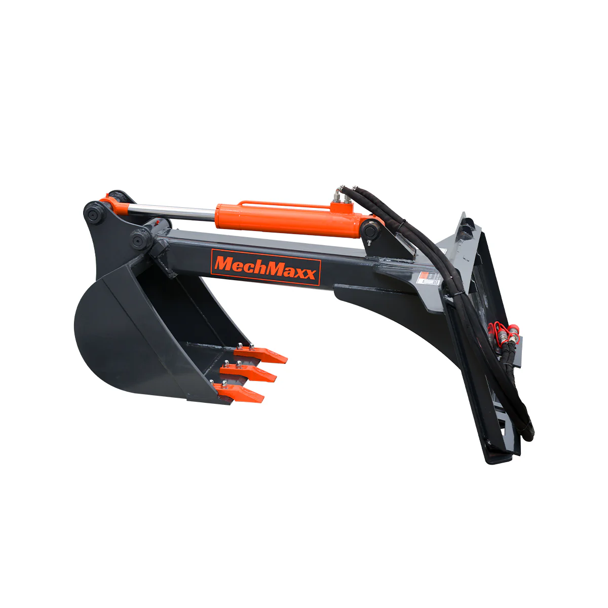 MechMaxx Skid Steer Backhoe Attachment, 18in Bucket Included, 59in Digging Depth - Image 8