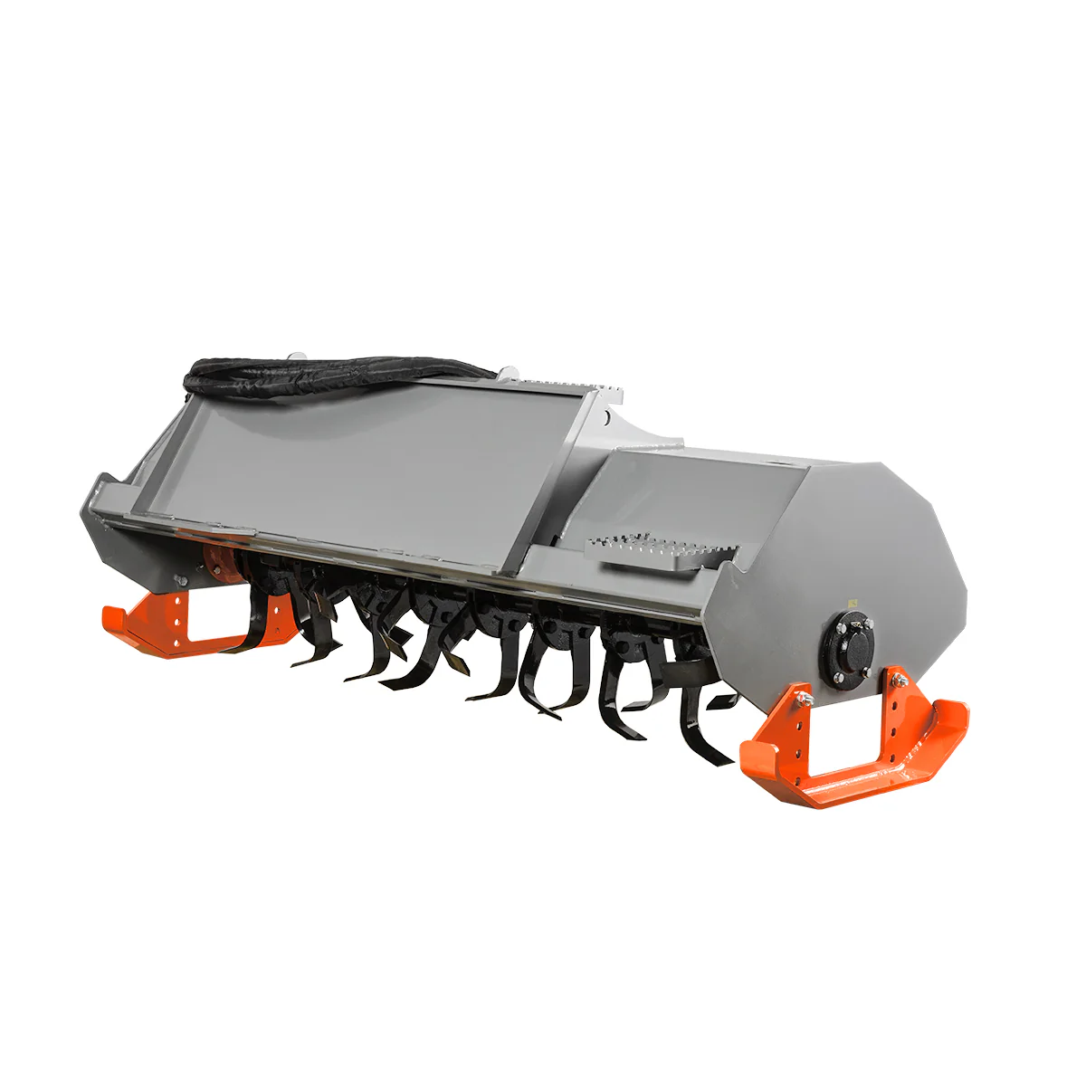 72” Skid Steer Rotary Tiller Attachment 6in Depth Rototiller Cultivator 18.5-23.8gal/min , HRT72 - Image 4