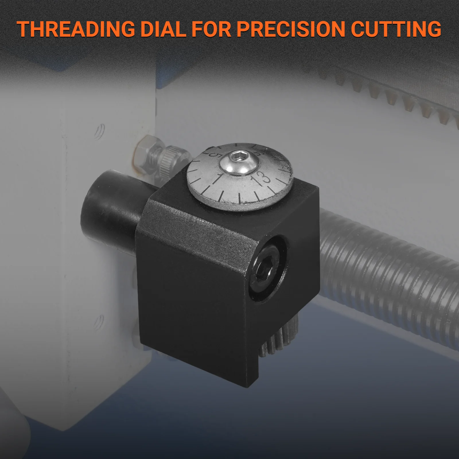 1.5‘’ Spindle Bore Metal Lathe Machine with DRO 8'' x 16'' High Precision Brushless Motor Mini 1.5HP Benchtop 0-2500 RPM Variable Speed Metal Working Machine 1.5‘’ Spindle Bore Small Lathe without Stand 0831VD - Image 10