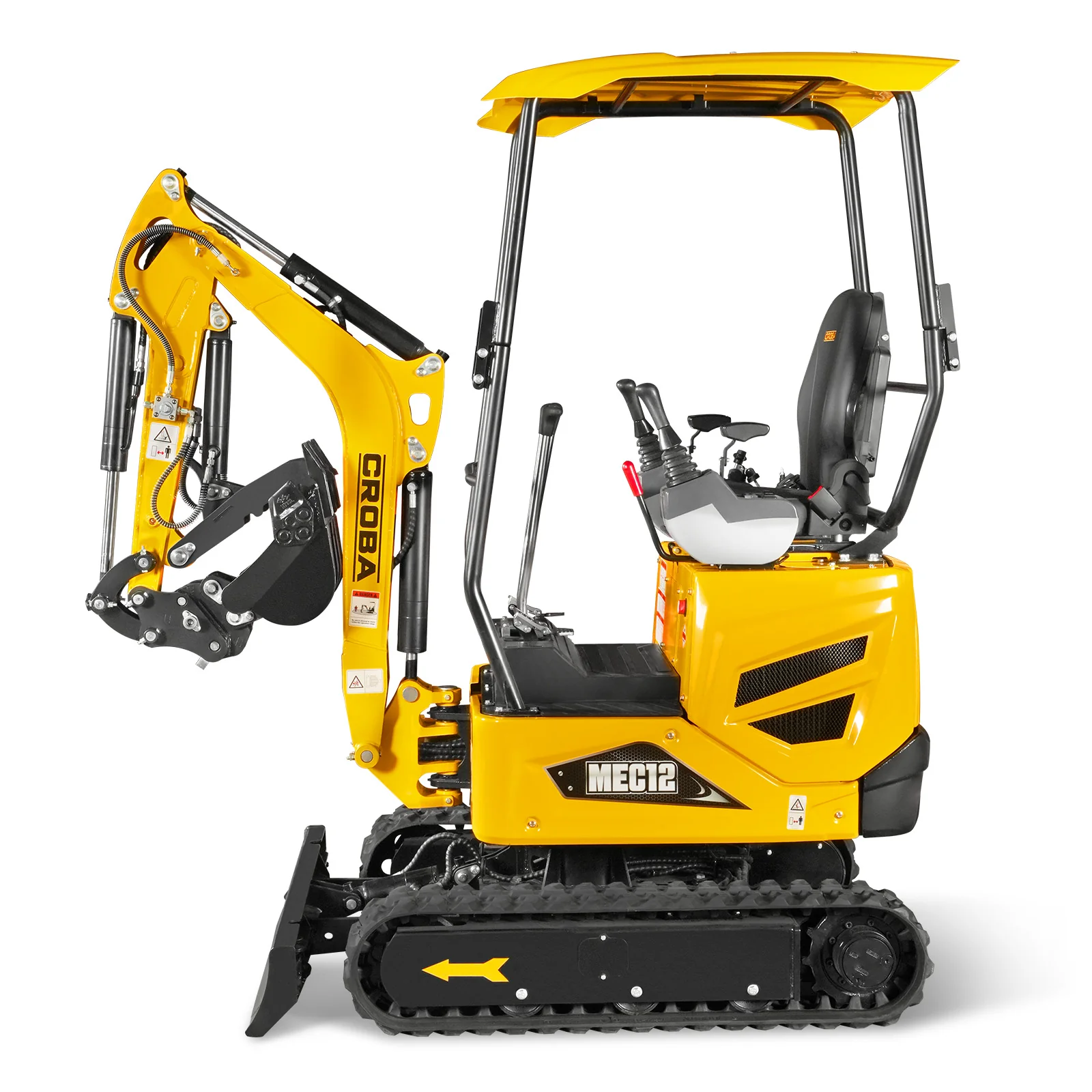 Mini Compact Excavator Kubota D722 Engine,  65.7" Max. Digging Depth,  2700 LBS Operating Weight,  MEC12 - Image 2