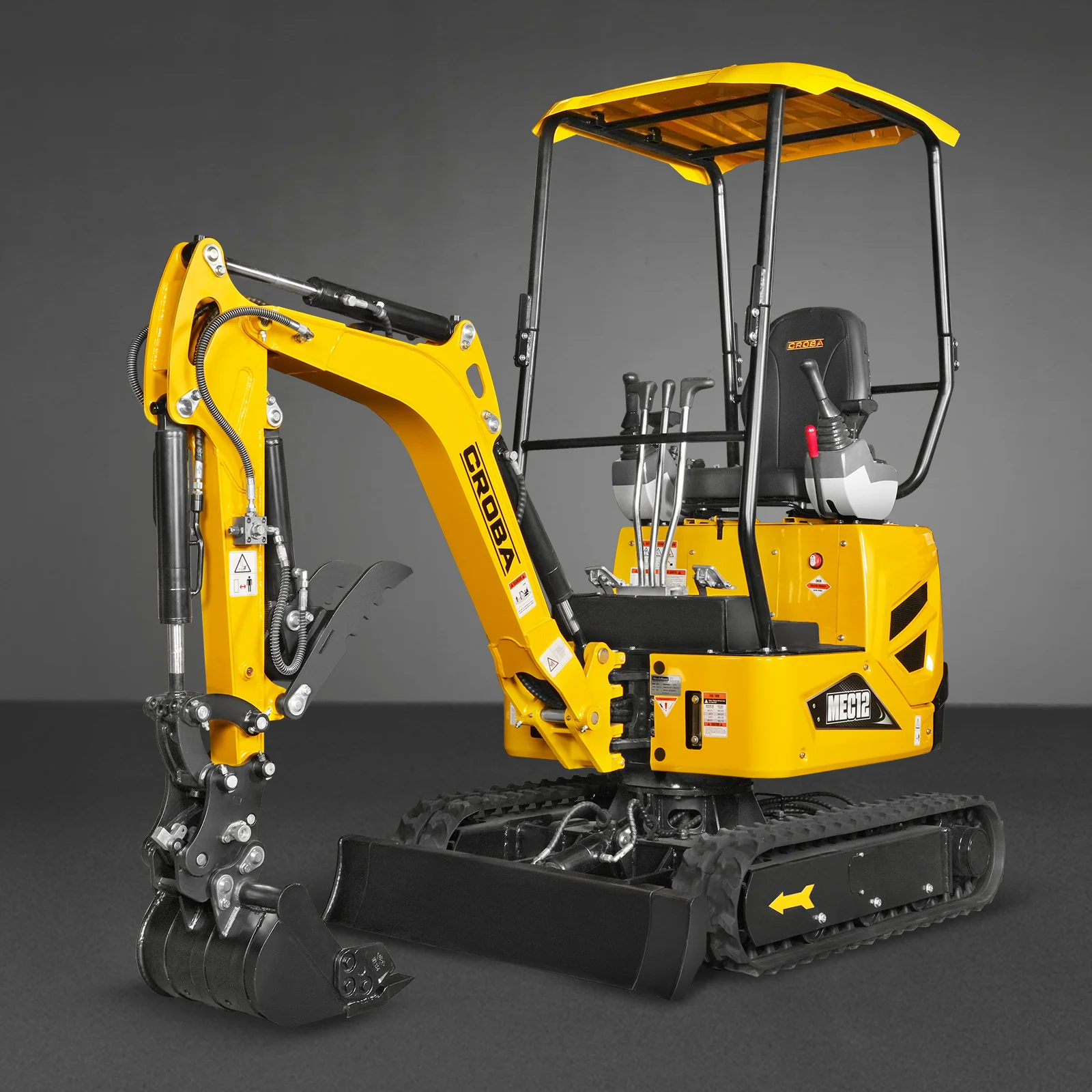 Mini Compact Excavator Kubota D722 Engine,  65.7" Max. Digging Depth,  2700 LBS Operating Weight,  MEC12 - Image 30