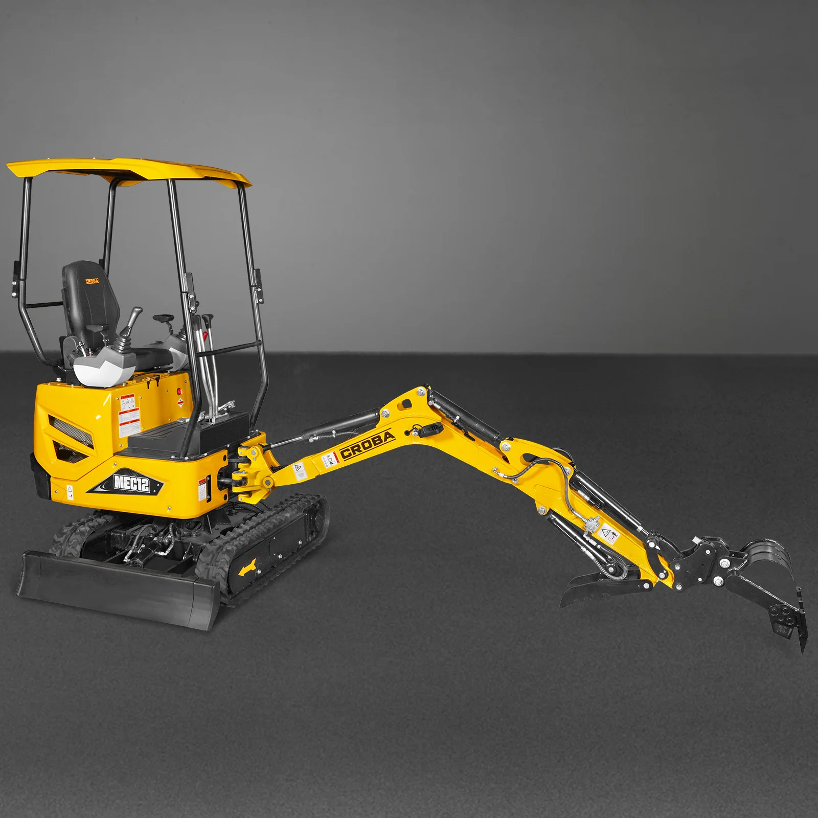 Mini Compact Excavator Kubota D722 Engine,  65.7" Max. Digging Depth,  2700 LBS Operating Weight,  MEC12 - Image 27