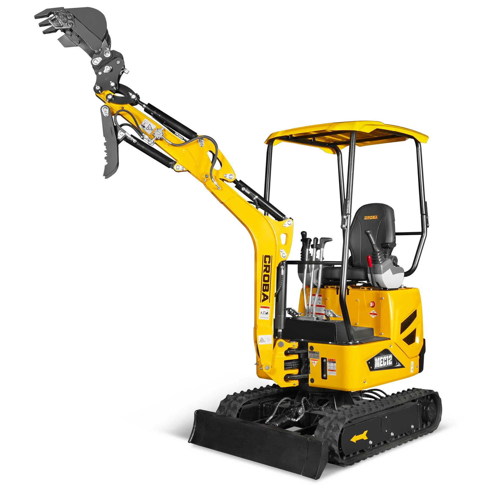 Mini Compact Excavator Kubota D722 Engine,  65.7" Max. Digging Depth,  2700 LBS Operating Weight,  MEC12 - Image 19