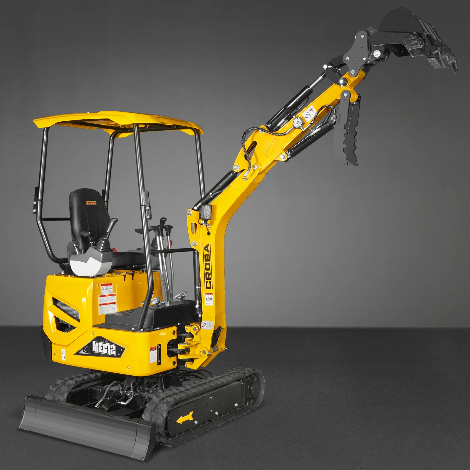 Mini Compact Excavator Kubota D722 Engine,  65.7" Max. Digging Depth,  2700 LBS Operating Weight,  MEC12 - Image 32