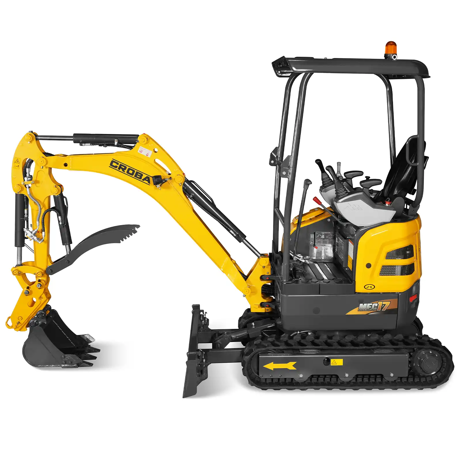 Mini Compact Excavator Kubota D902 Engine,  89" Max. Digging Depth,  4145 LBS Operating Weight,  MEC17 - Image 8