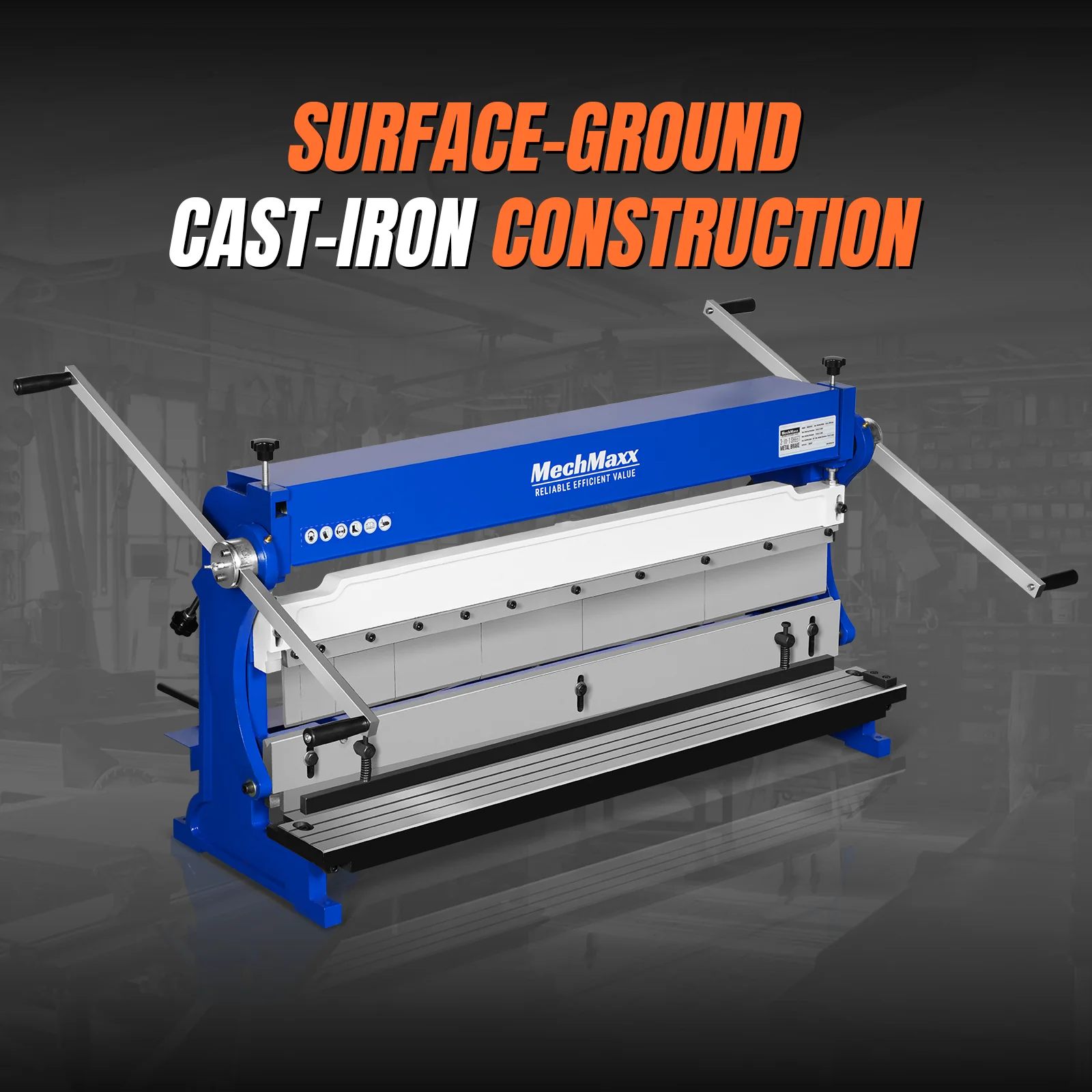 40-inch 3-in-1 Pan and Box Brake – Slip Roll, Shear, Bending Machine for Sheet Metal, 20 Gauge Mild Steel, Adjustable Fingers, Heavy Duty, Metalworking, Fabrication, Rolling, Bending MMCB4020 - Image 3