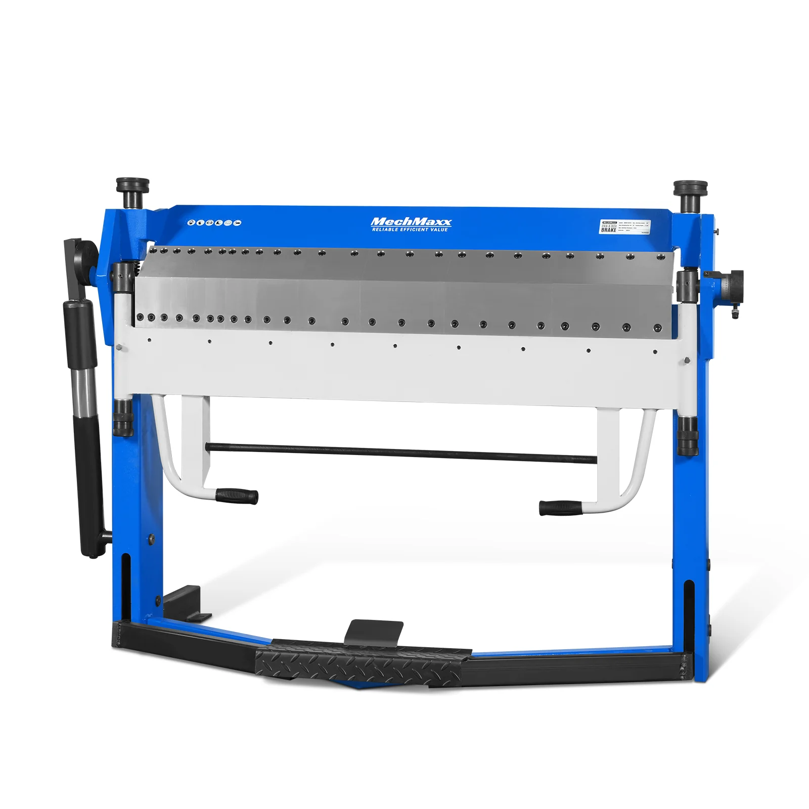 50-Inch Foot Clamp Pan and Box Brake, Industrial Heavy Duty Sheet Metal Folding Machine, 0–135° Bending Angle, 1.9" Clamping Lift, 2" Box Depth PB2A5014 - Image 11