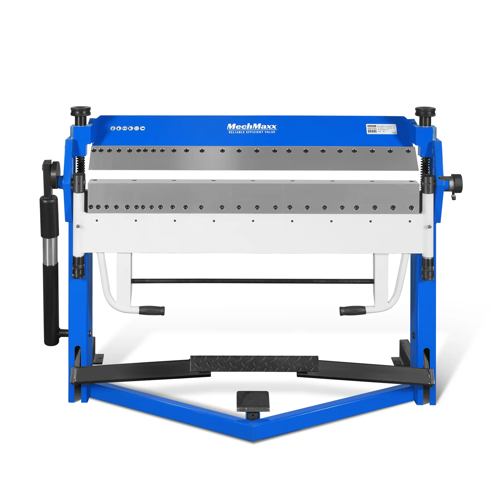50-Inch Foot Clamp Pan and Box Brake, Industrial Heavy Duty Sheet Metal Folding Machine, 0–135° Bending Angle, 1.9" Clamping Lift, 2" Box Depth PB2A5014 - Image 12