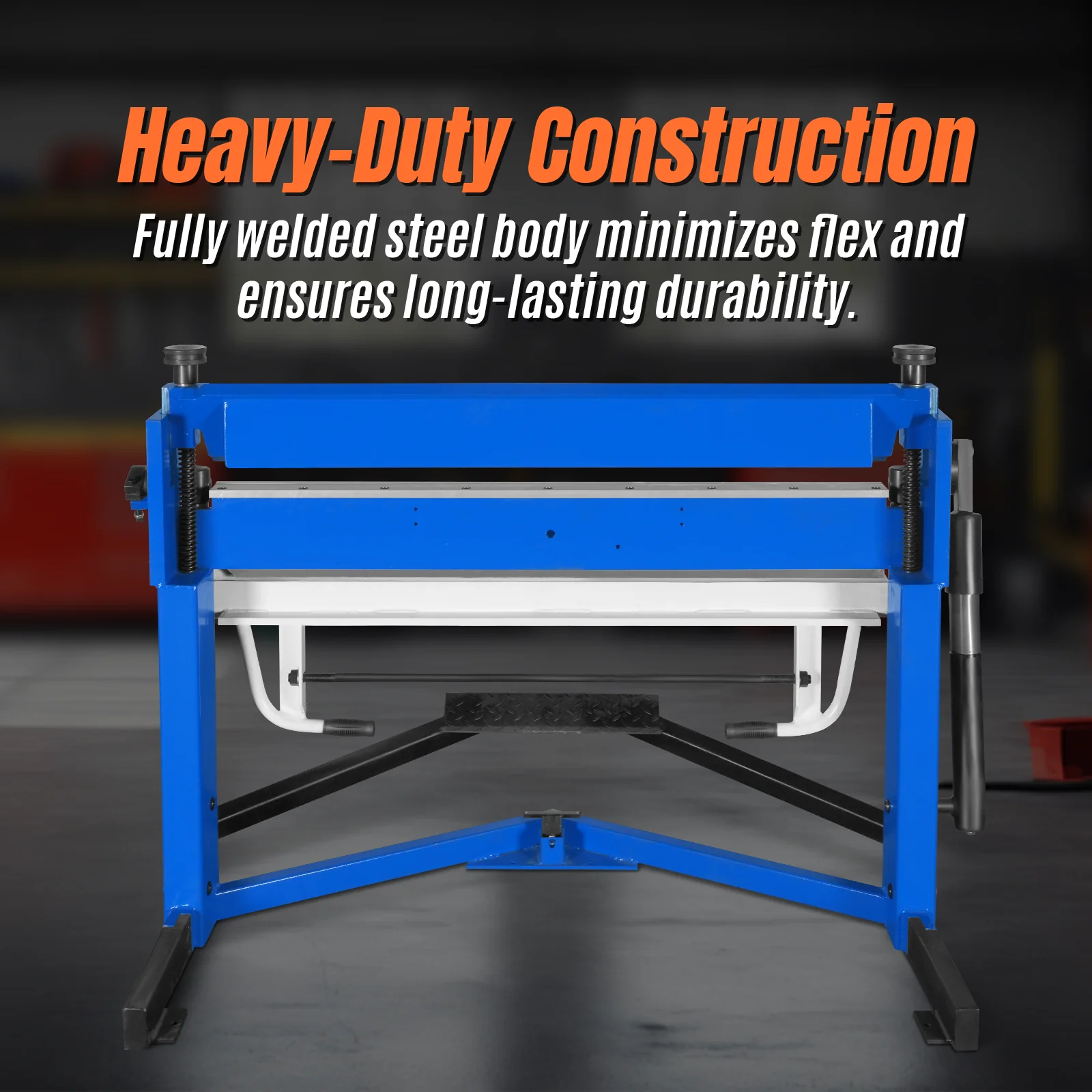 50-Inch Foot Clamp Pan and Box Brake, Industrial Heavy Duty Sheet Metal Folding Machine, 0–135° Bending Angle, 1.9" Clamping Lift, 2" Box Depth PB2A5014 - Image 8