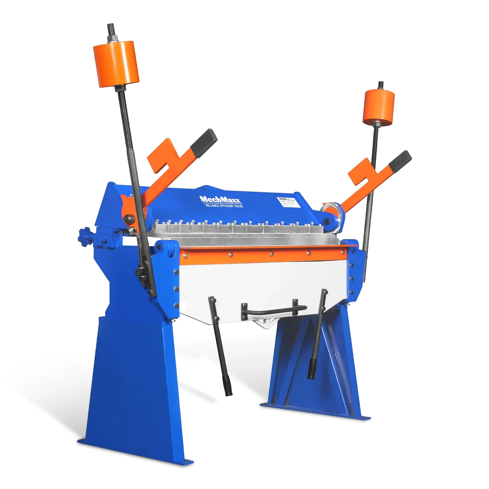 48” Manual Pan and Box Brake - Heavy Duty, Durable Construction, 12 Gauge Mild Steel, 135° Bending Angle, Individual Bending Fingers" PB4812 - Image 10