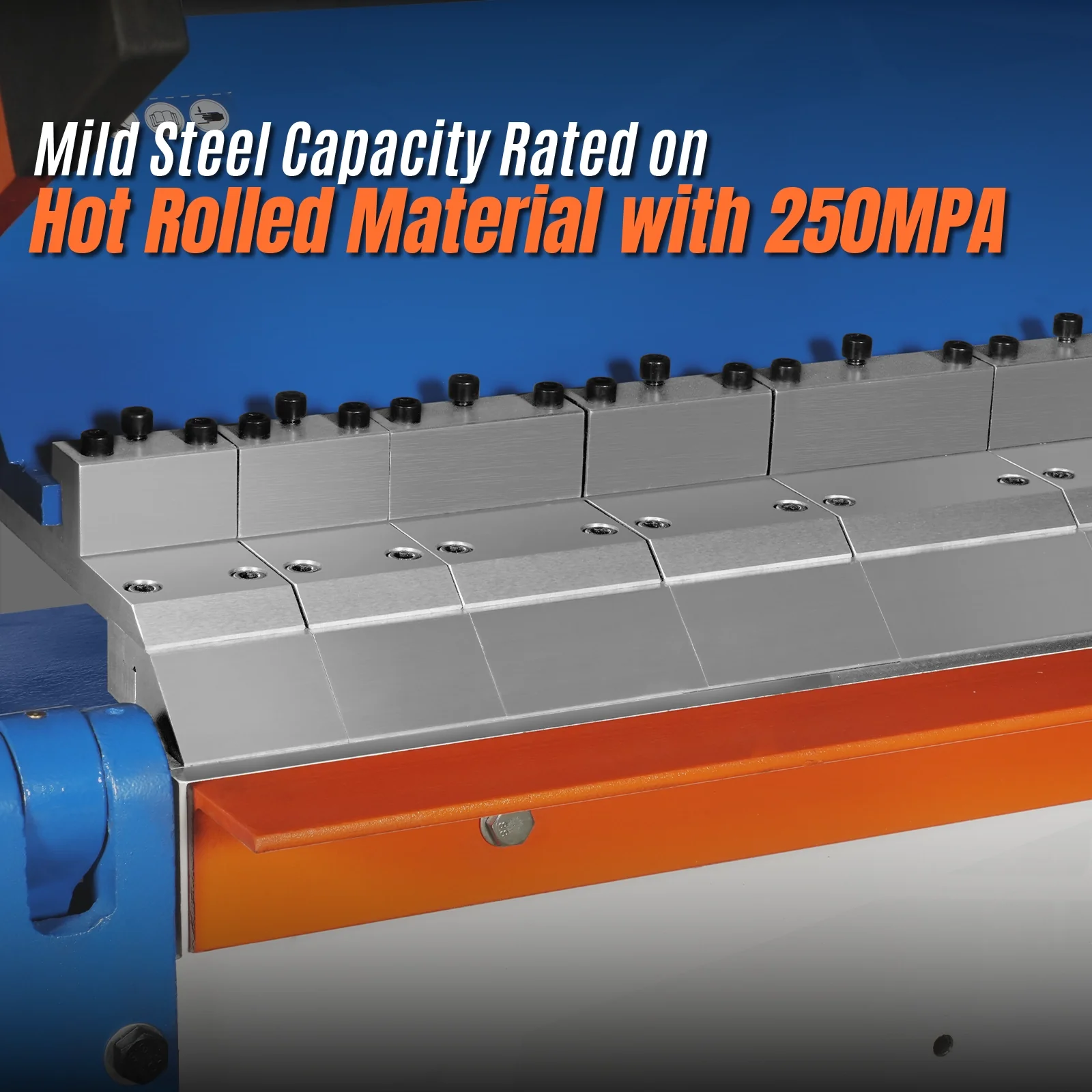 80-inch Manual Sheet Metal Brake - 12 Gauge Bending Capacity, Adjustable Fingers, 6 Ft. Heavy-Duty Steel Construction for Precision Bending PB8012 - Image 5
