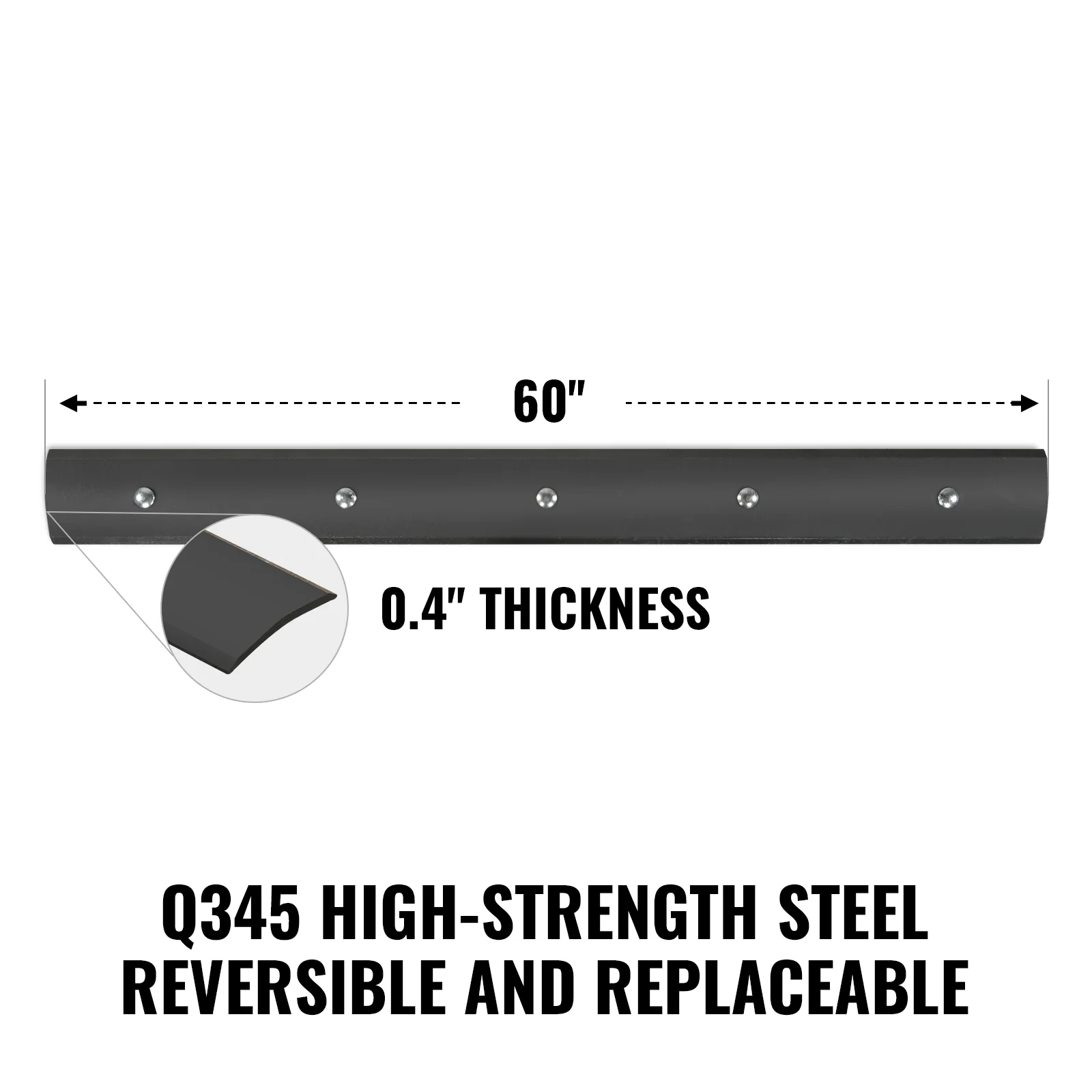 ( 1 Pack / 1 Pcs ) Blade for 60" Rear Blade (for SKU: 201036, 201039) - Image 2