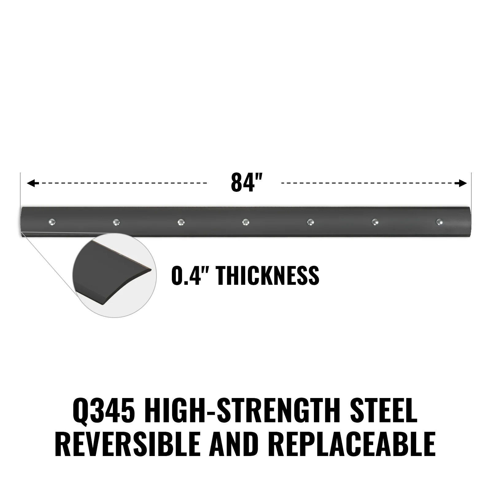 ( 1 Pack / 1 Pcs ) Blade for 84" Rear Blade (for SKU: 201038, 201041) - Image 2