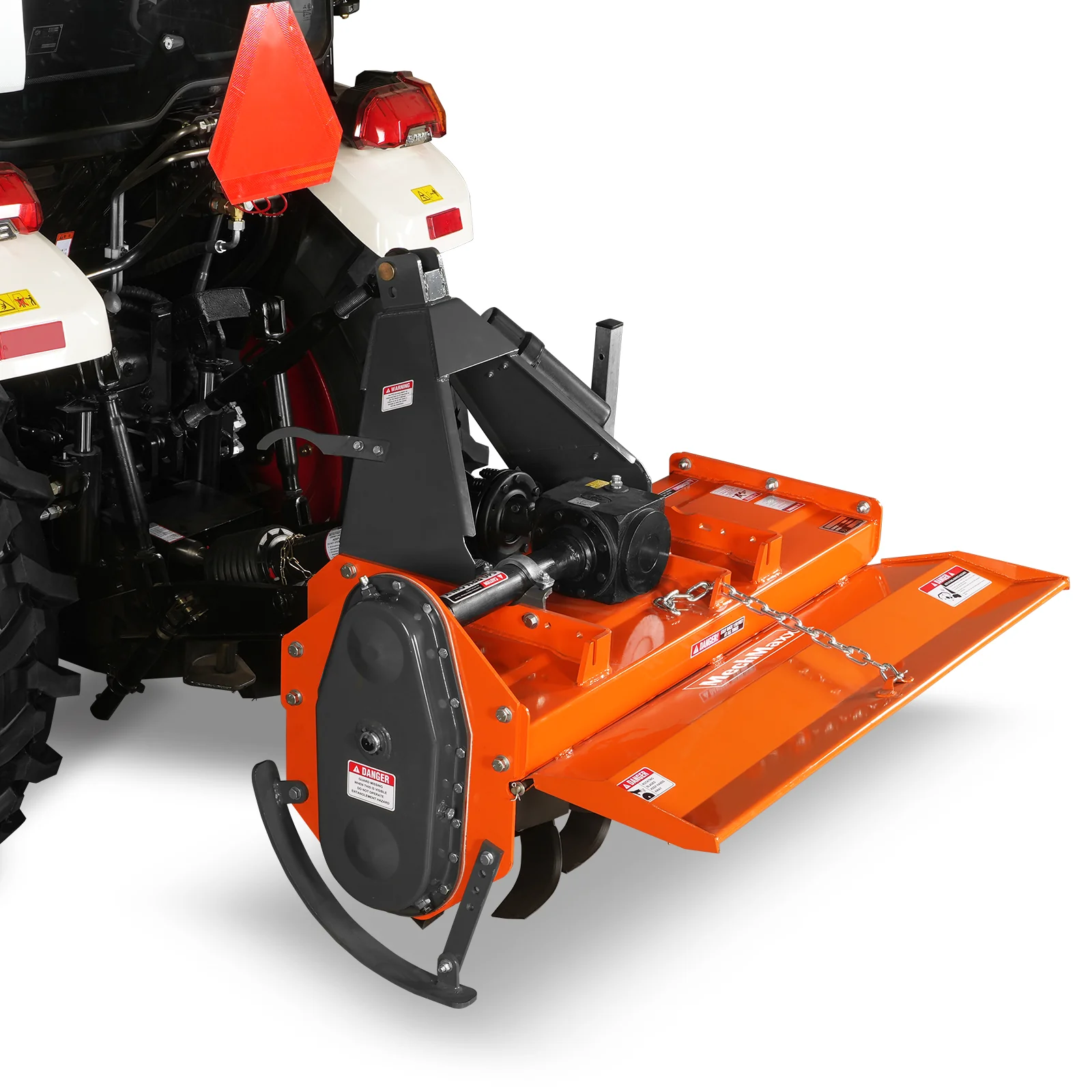 4FT 3-Point Gear Drive Rotary Tiller, 18-35HP Tractor, PTO Shaft Included (With Slip Clutch), Cat. 1 Hookup , RT400 - Image 6