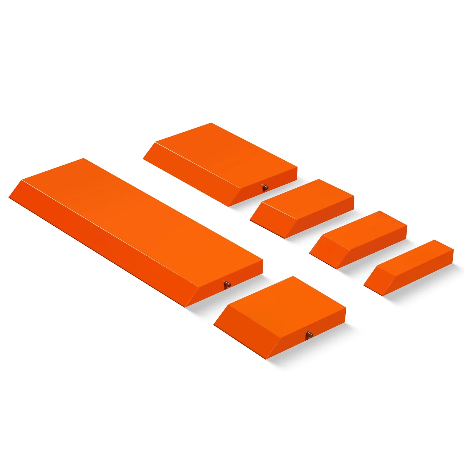 Segmented Clamp Bars Lengths: 0.98(25mm), 1.48(37.5mm), 2.07(52.5mm), 2.76(70mm), 5.51(140mm), 11.02(280mm) inch for SKU: 500001 | Model: MSMB1250E - Image 2
