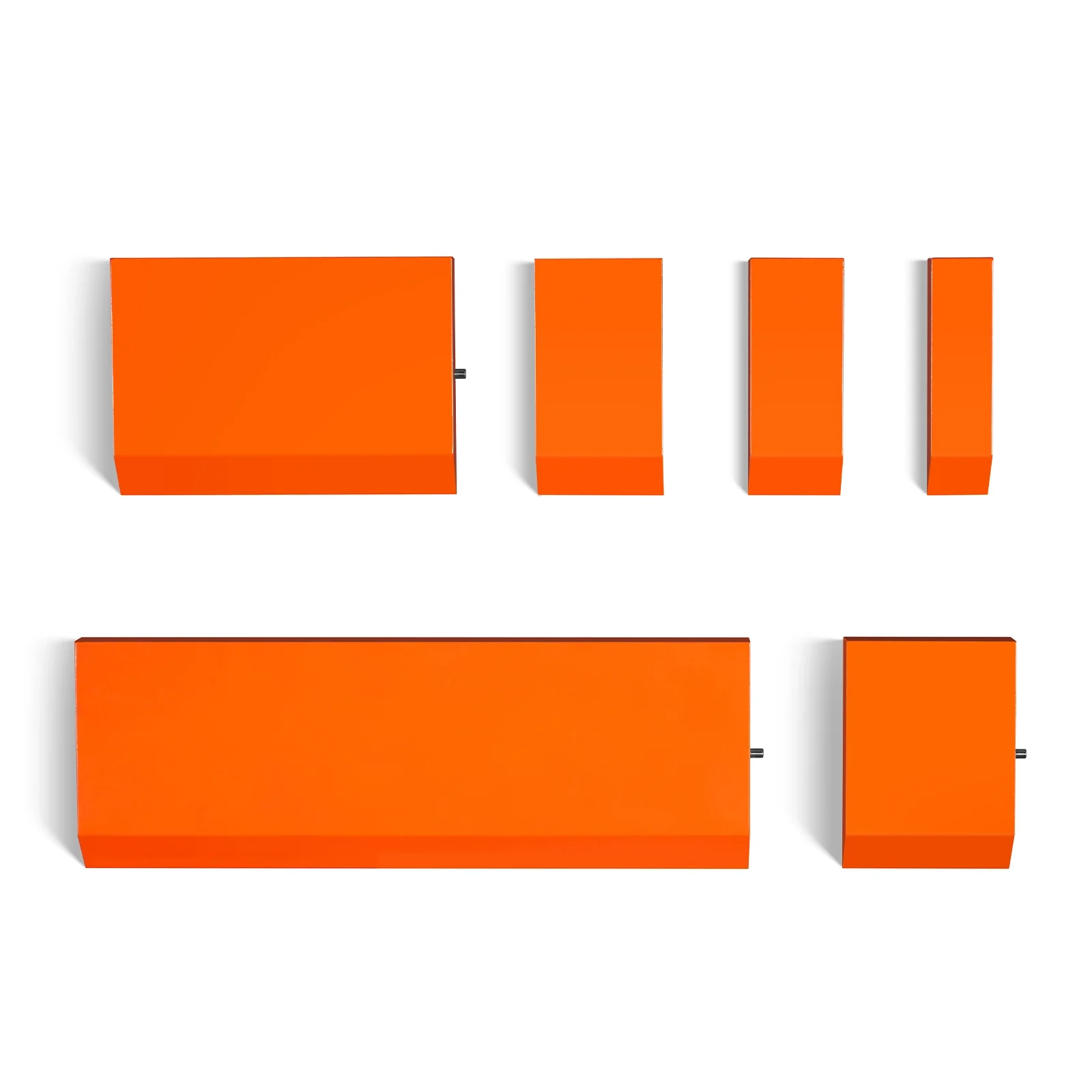 Segmented Clamp Bars Lengths: 0.98(25mm), 1.48(37.5mm), 2.07(52.5mm), 2.76(70mm), 5.51(140mm), 11.02(280mm) inch for SKU: 500001 | Model: MSMB1250E - Image 3