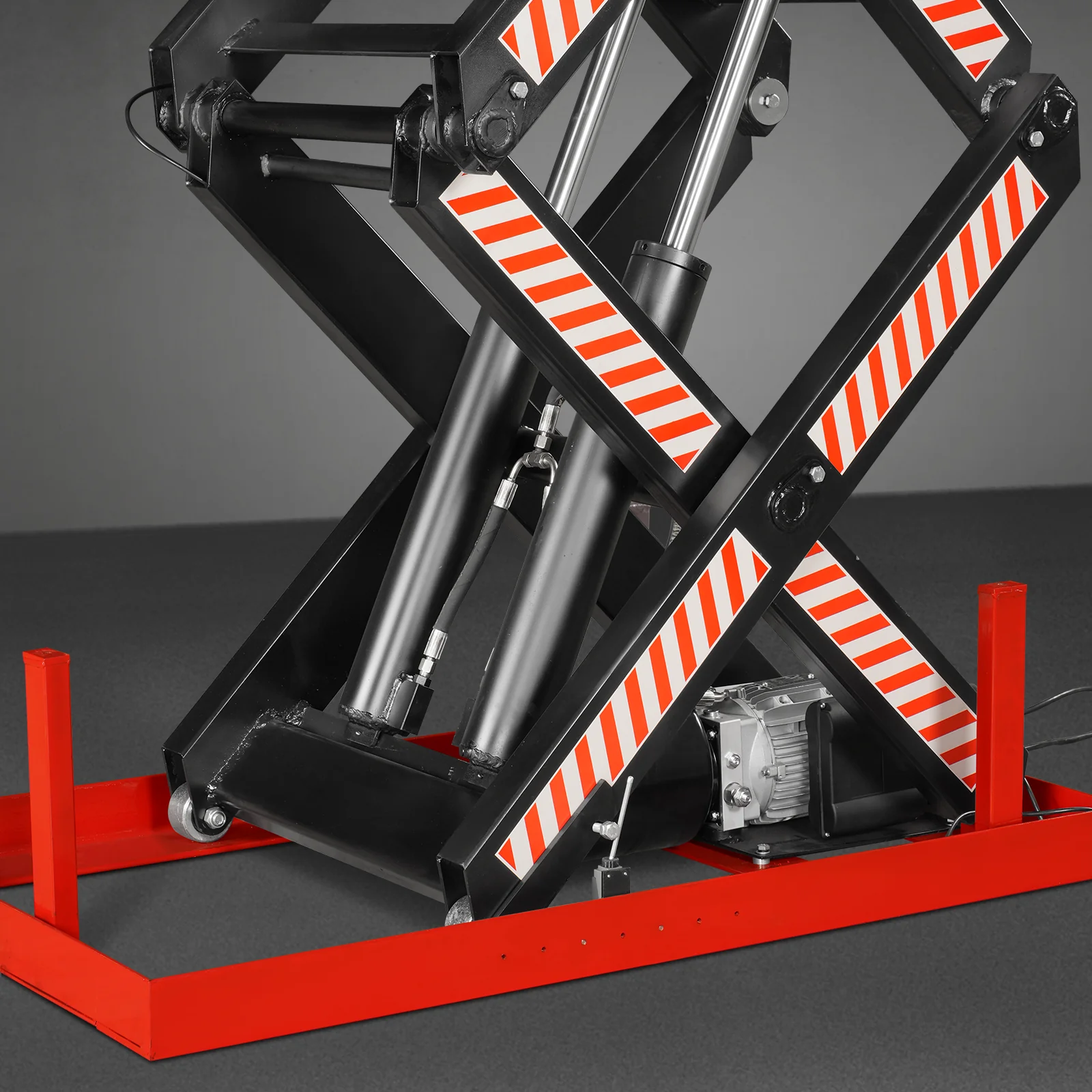 4400lbs Capacity Stationary Electric Hydraulic Double Scissor Lift Table,  51.2" x 33.5" Platform,  70.1" Lift Height,  UL Certified Motor,  ELTD44 - Image 12