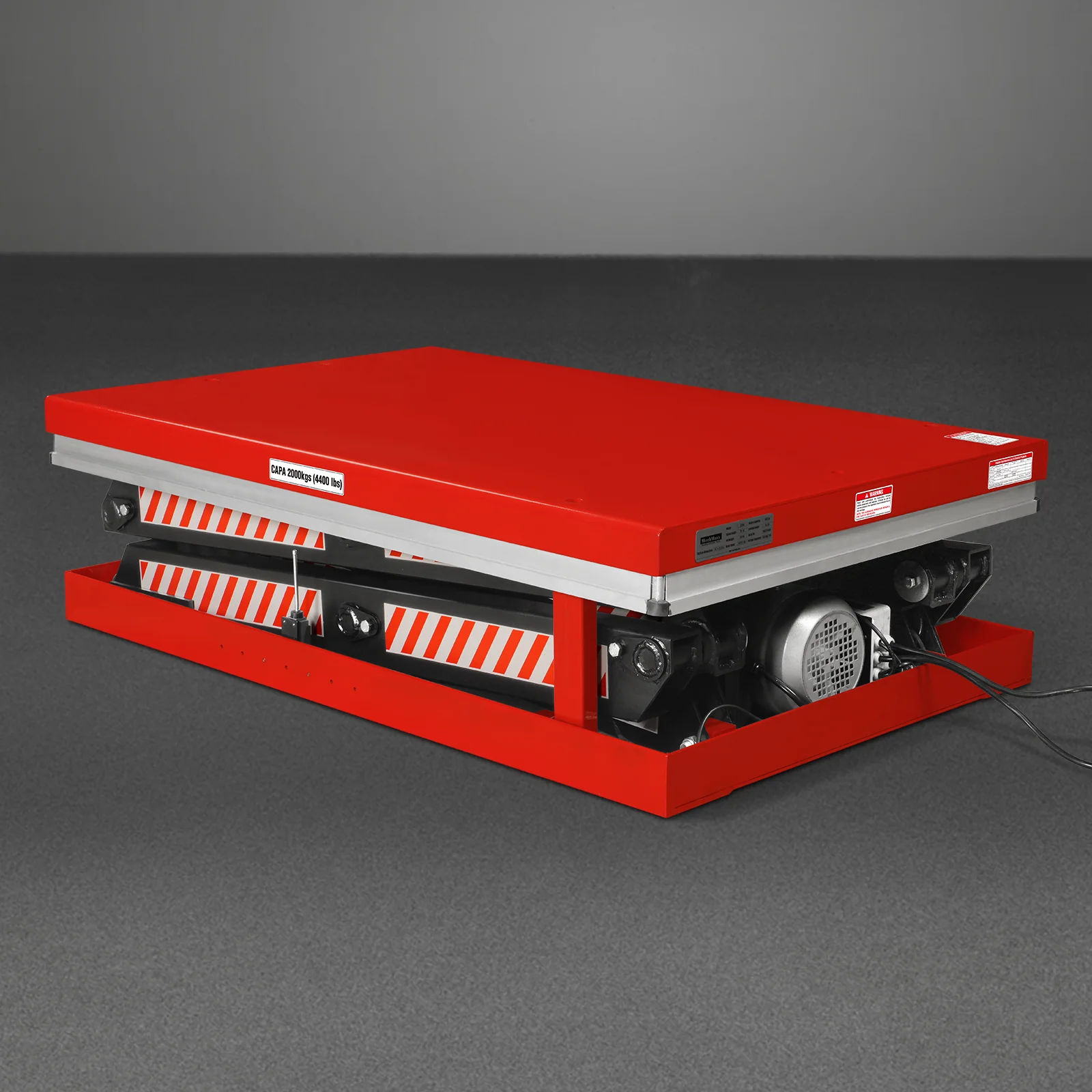 4400lbs Capacity Stationary Electric Hydraulic Double Scissor Lift Table,  51.2" x 33.5" Platform,  70.1" Lift Height,  UL Certified Motor,  ELTD44 - Image 16