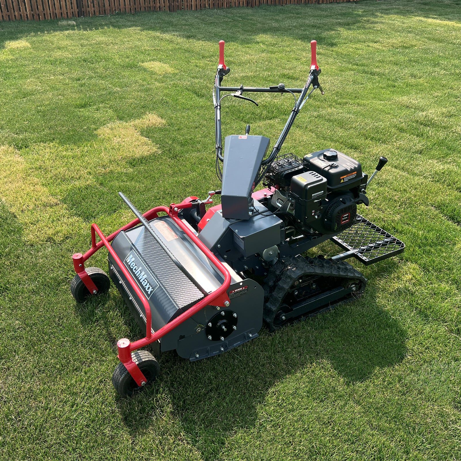 27" Walk Behind Flail Mower,  10HP 302cc,  Self-Propelled,  Tracked,  Electric Start,  SFM27T - Image 4
