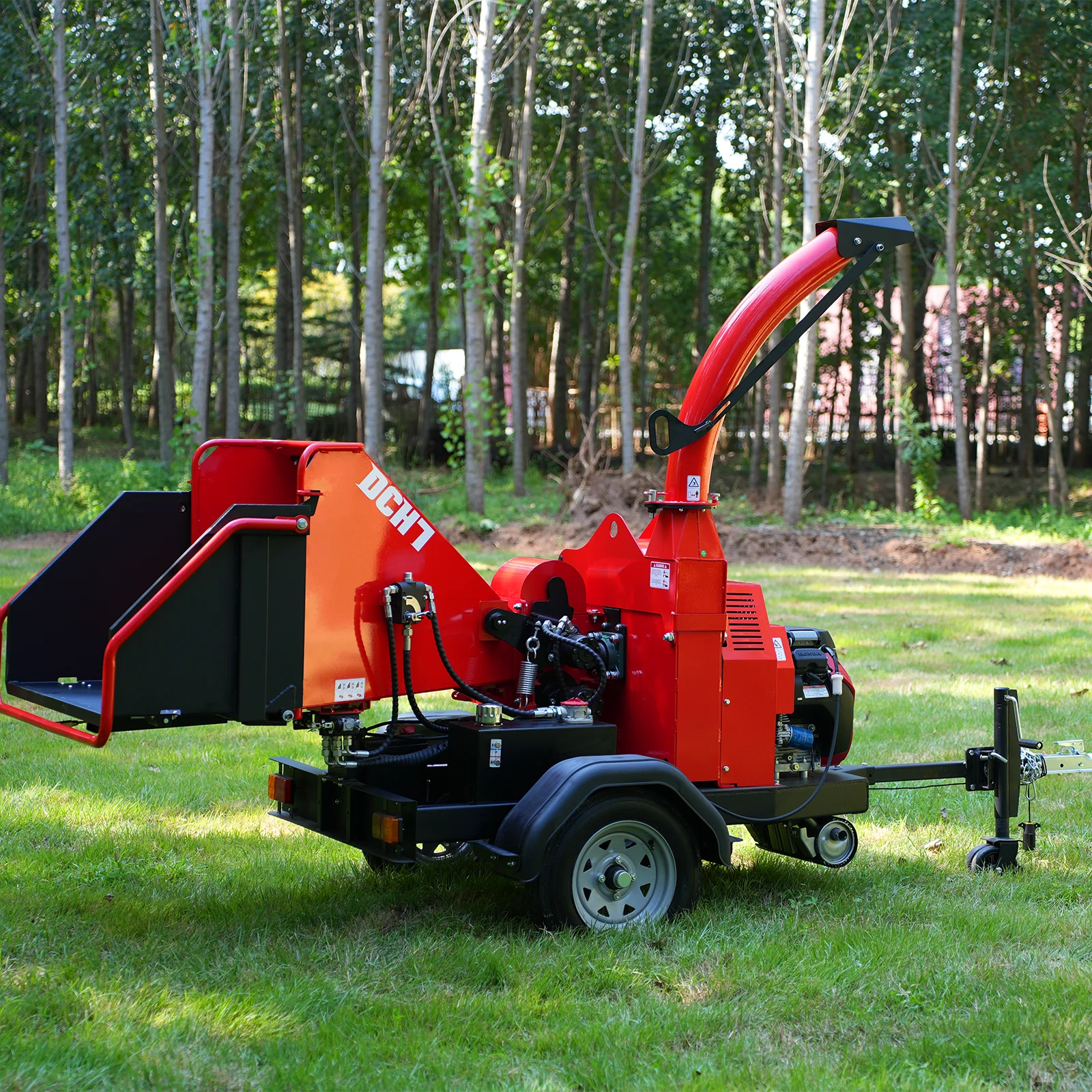 HONDA GX690 22HP 688cc Twin Cylinder Gasoline Engine Powered 7" Hydraulic Feeding Wood Chipper,  DCH7 - Image 4